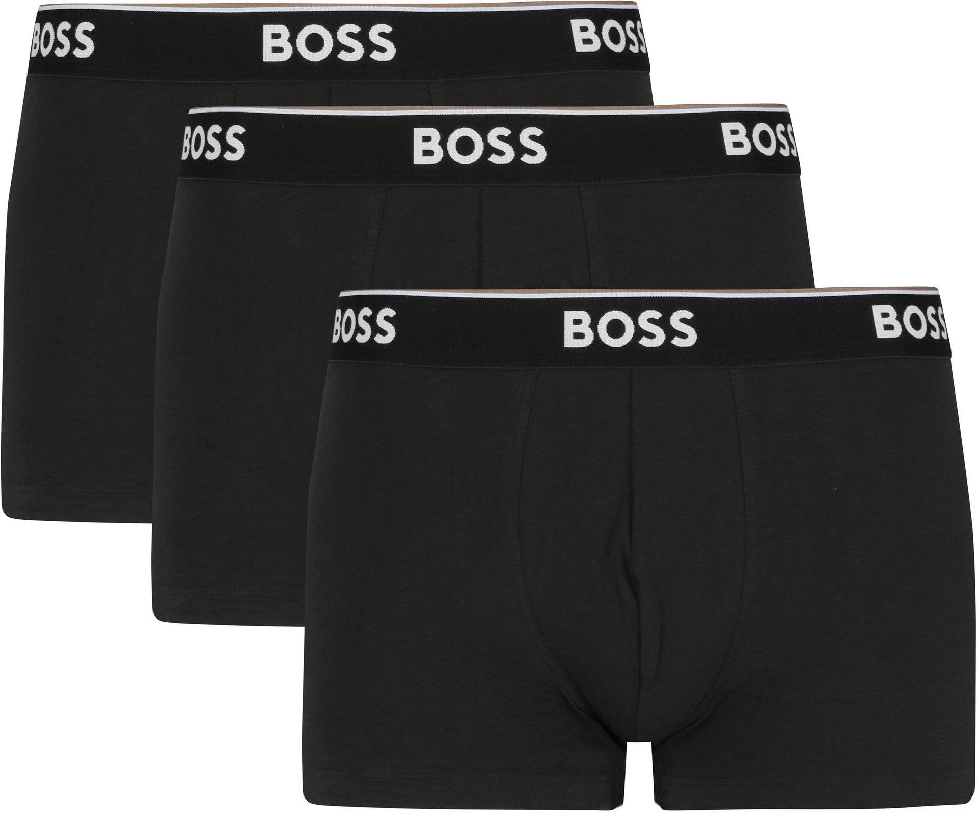 Boss Korta Boxershorts Power 3-pack svart 001 Svart Storlek herr