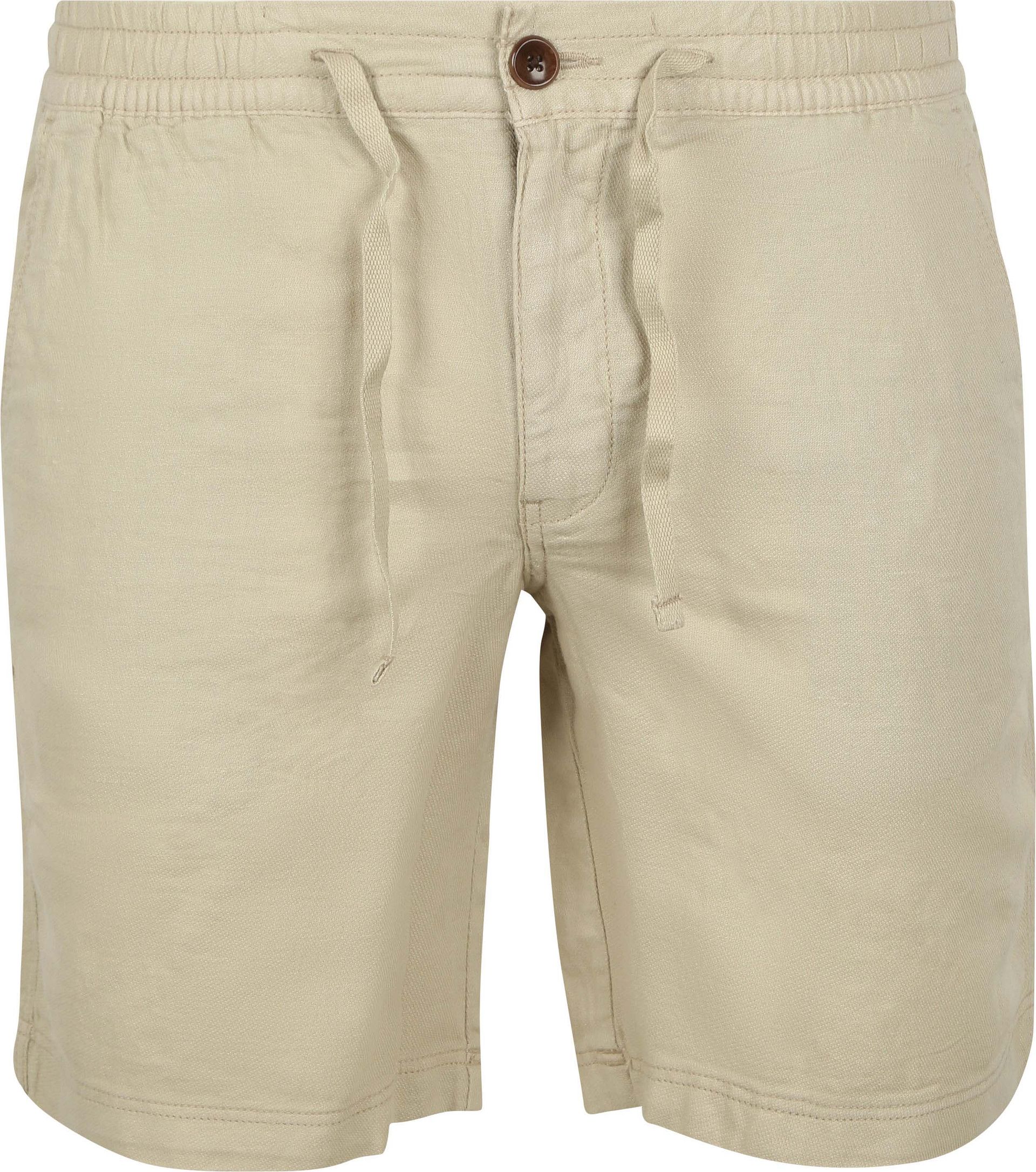 Superdry Linen Trader Shorts Abbey Stone Beige Storlek herr