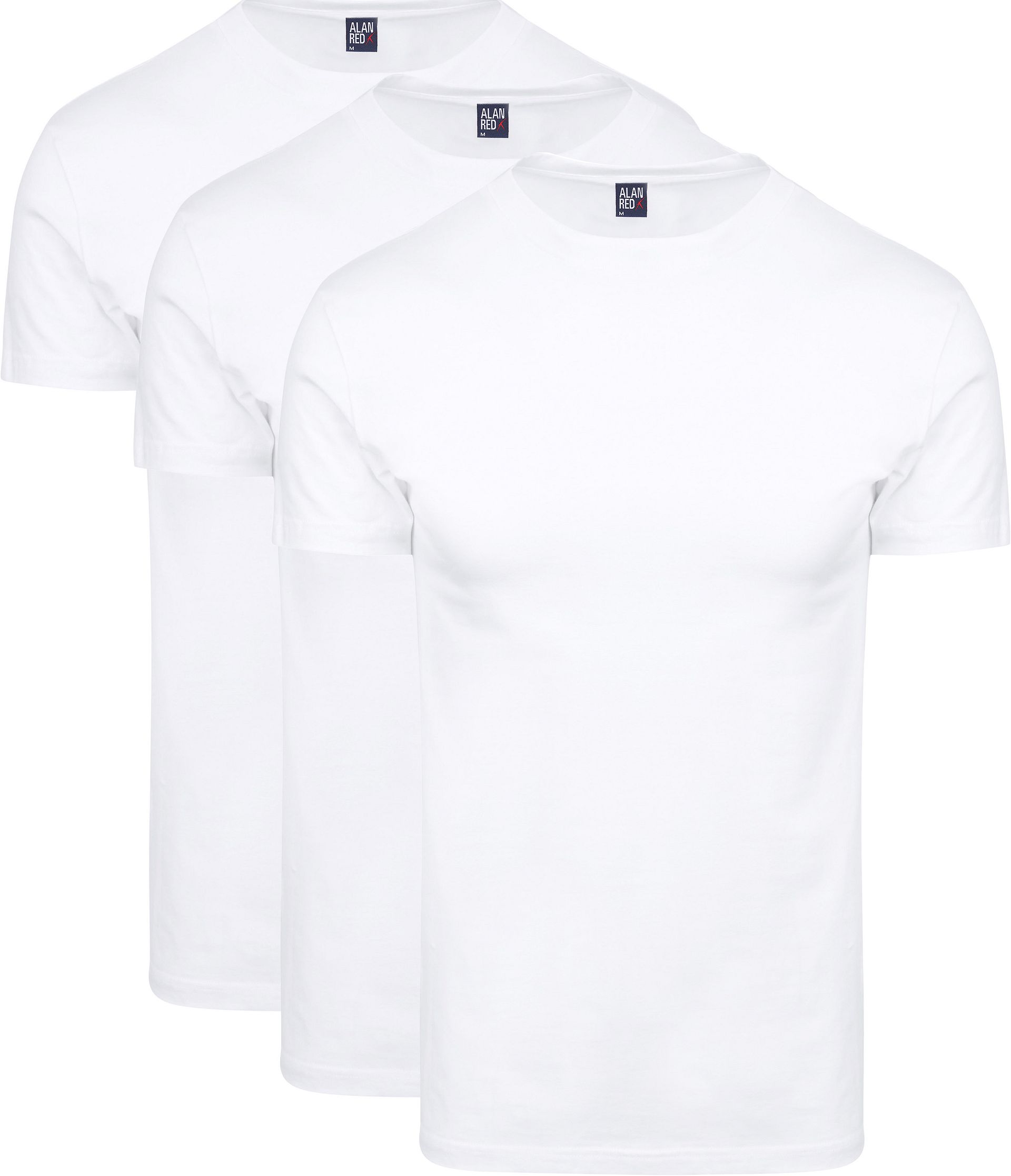 Alan Red Oakville T-shirt (3-pack) Vit Storlek herr