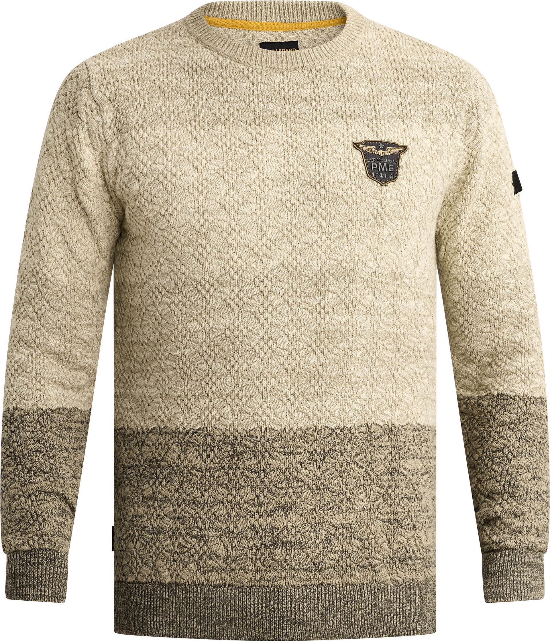 PME Legend Tröja 'Pullover with gradient and tape detail' herr – bild 4