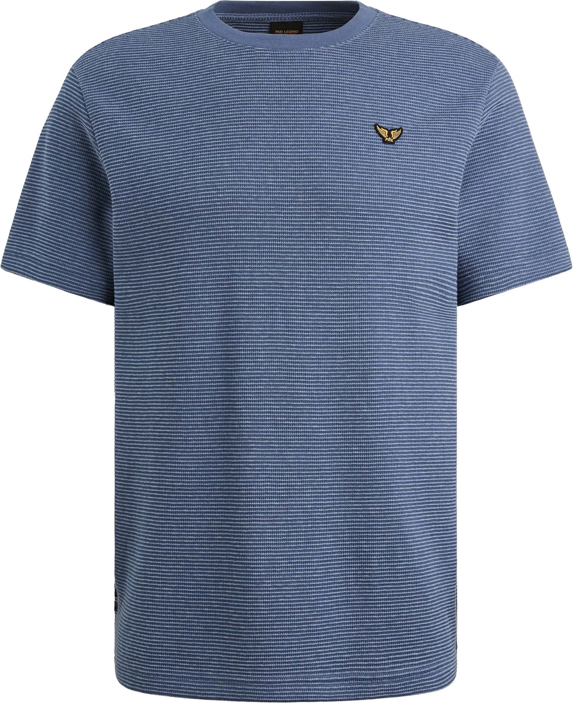 PME Legend T-shirt 'T-shirt with two-tone stripe pattern and texture' herr – bild 2