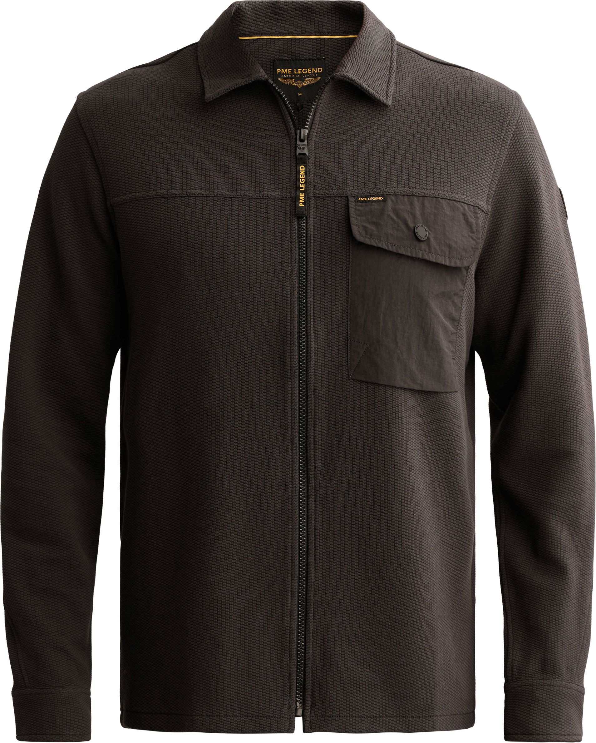 PME Legend T-shirt 'Overshirt with waffle texture and cargo chest pocket' herr – bild 2