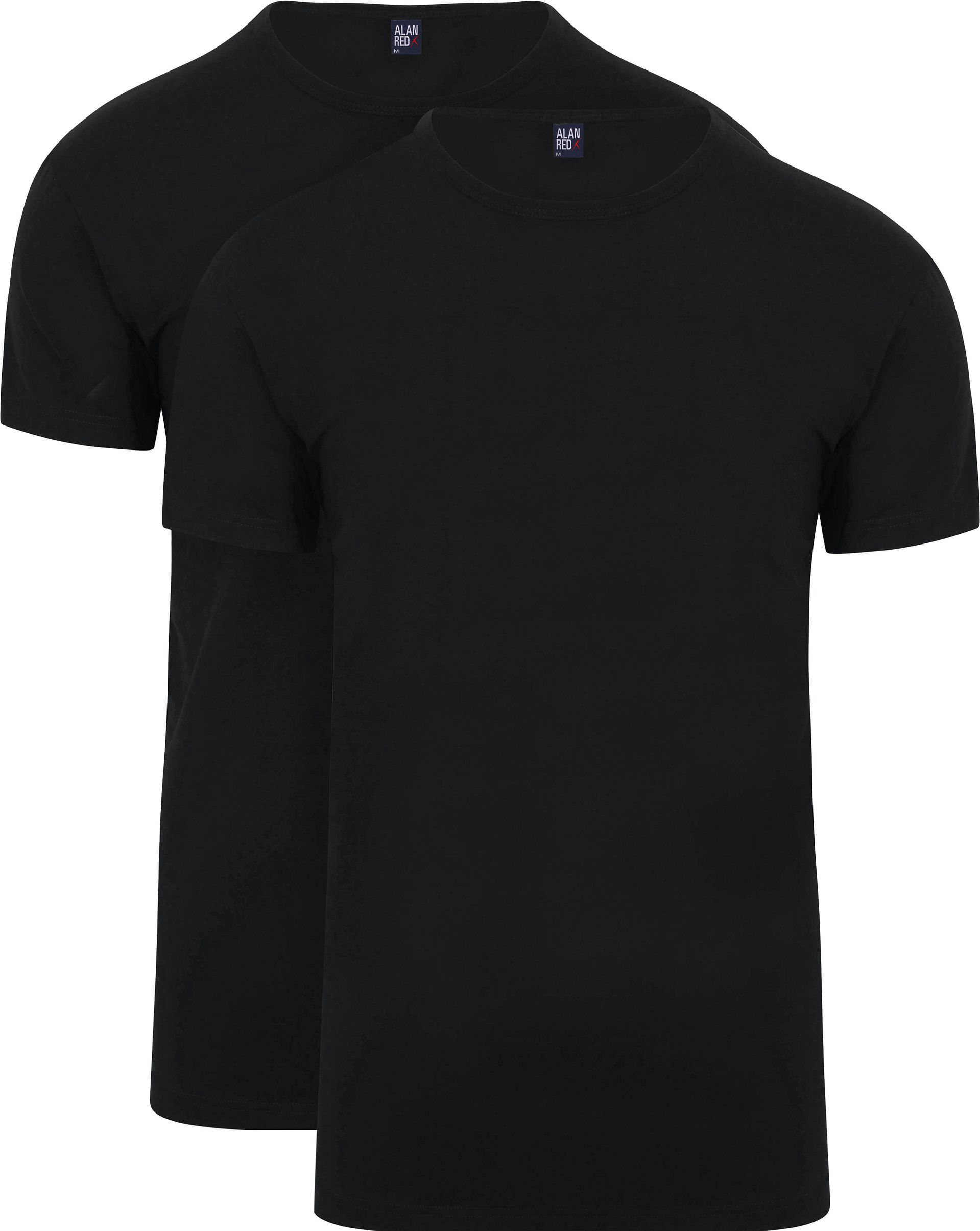 Alan Red Ottawa T-shirt Stretch (2-pack) Svart Storlek herr