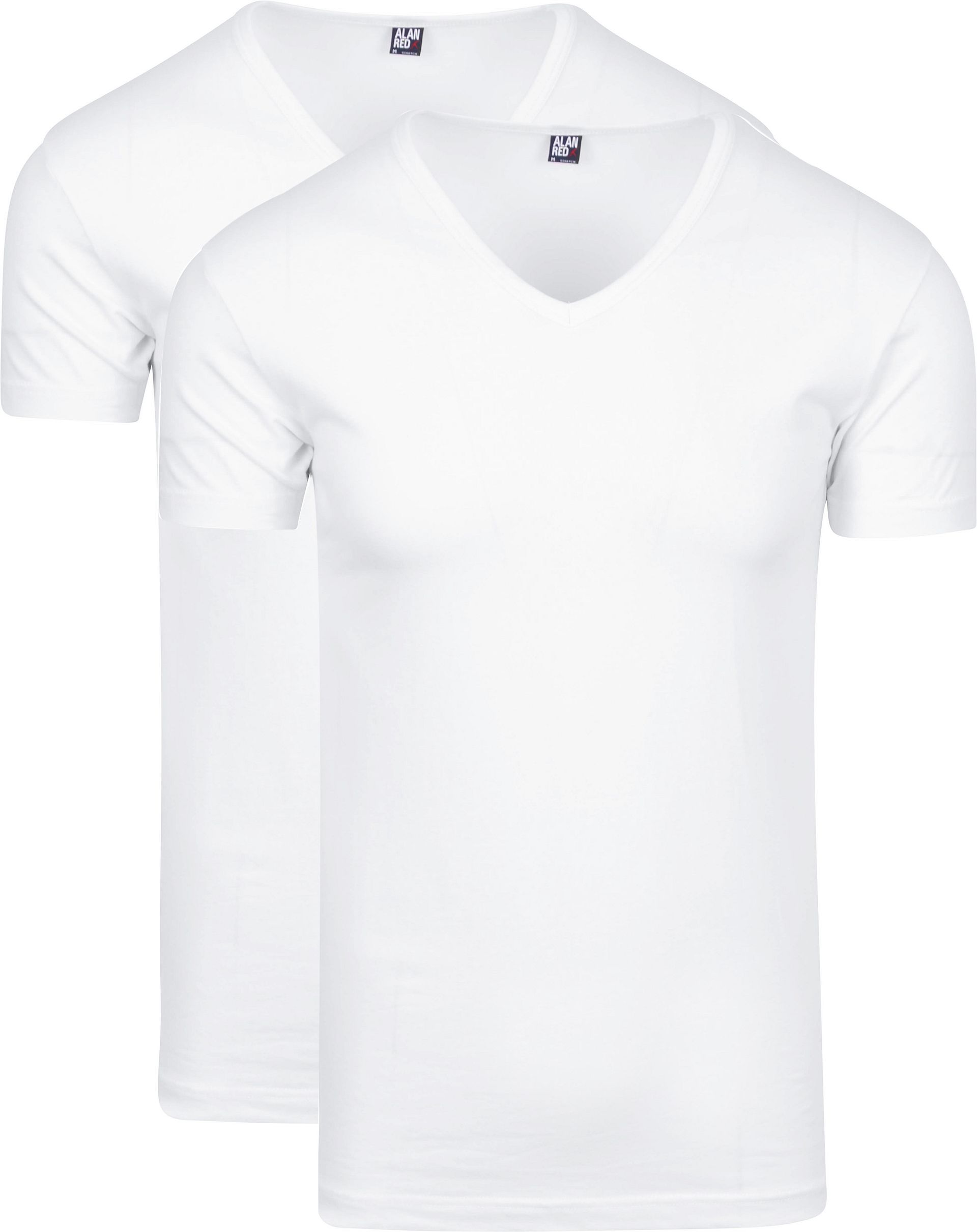 Alan Red Oklahoma T-shirt Stretch (2-pack) Vit Storlek herr