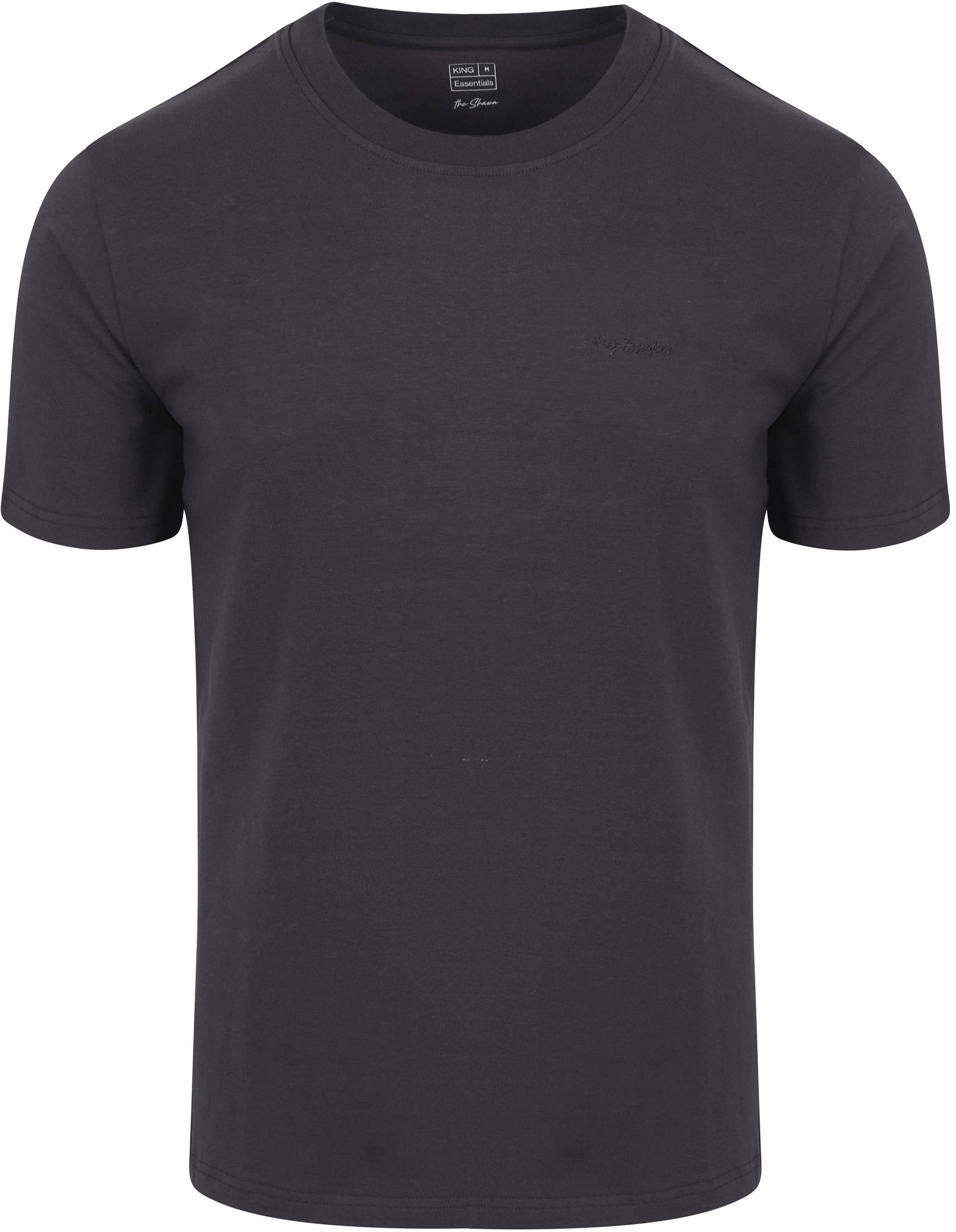 KING Essentials The Shawn T-Shirt Grå Antracit Storlek herr