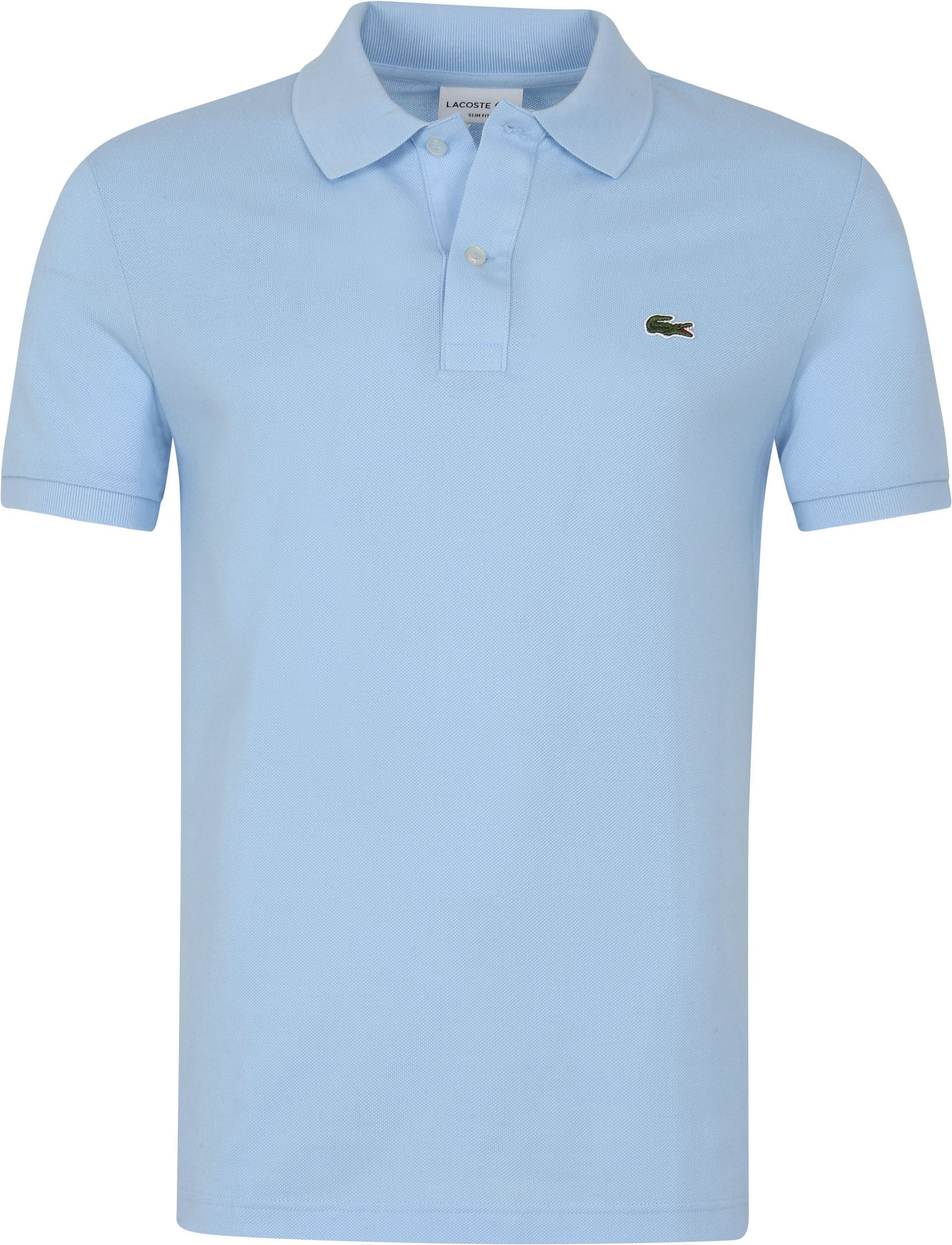 LACOSTE Pikétröja Blå Ljusblå Storlek herr