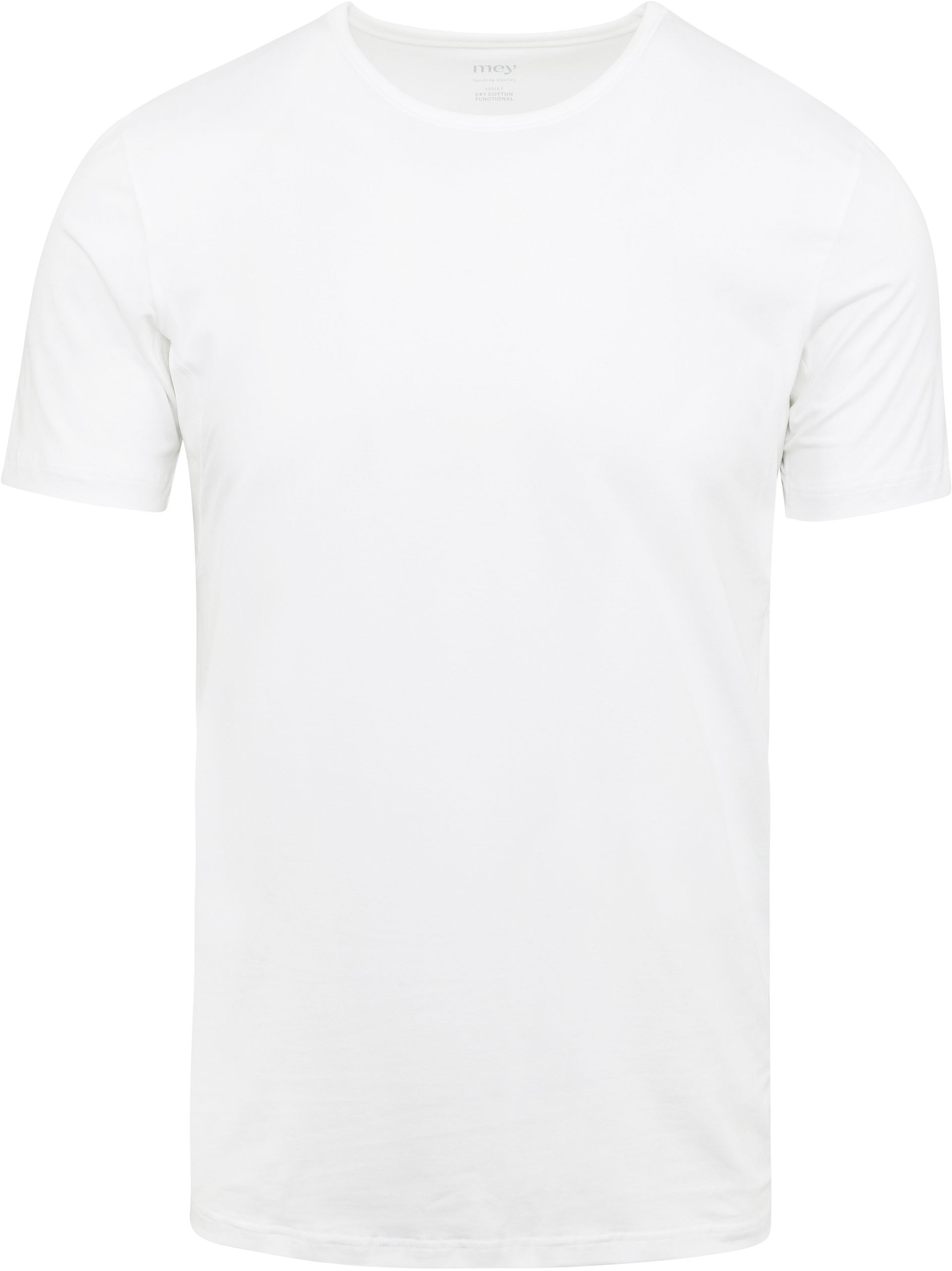 Mey O-hals Dry Cotton T-shirt Vit Storlek herr