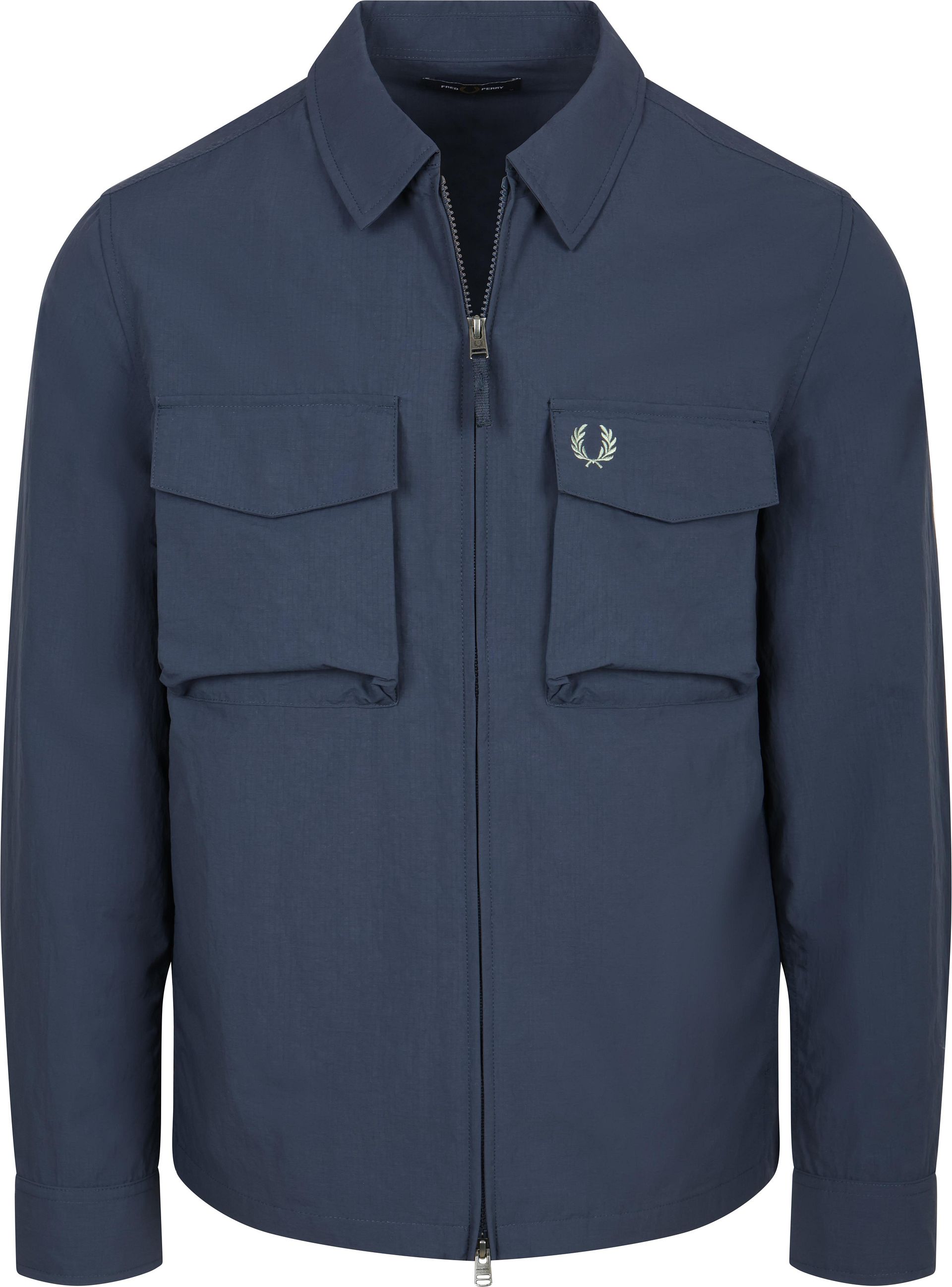 Fred Perry Överskjorta Pocket Ribstop Marinblå Mörkblå Blå Storlek herr