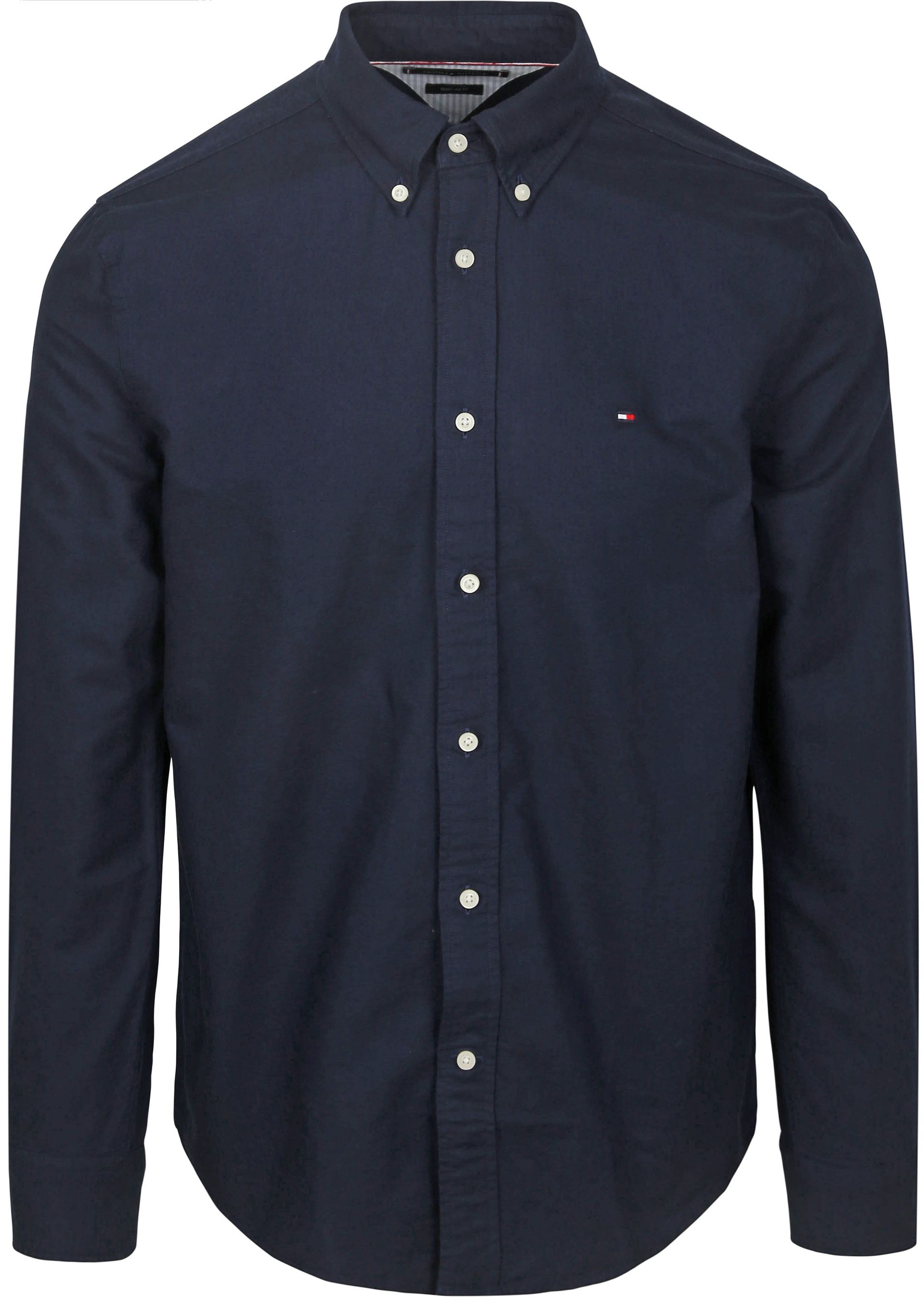 TOMMY HILFIGER Oxford Skjorta Marinblå Blå Mörkblå Storlek herr