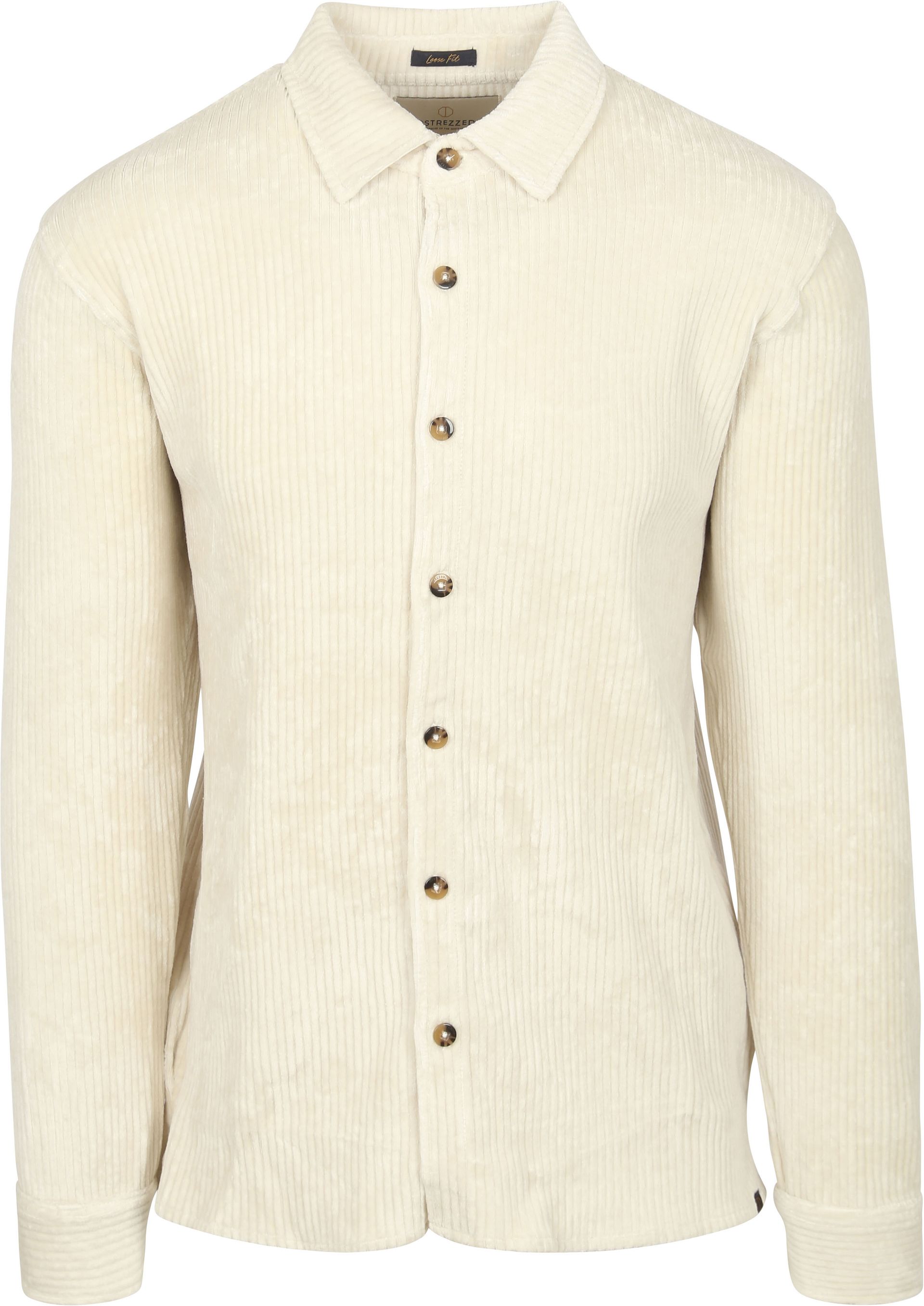 Dstrezzed Överskjorta Wyatt Ekru Off-White Beige Storlek herr