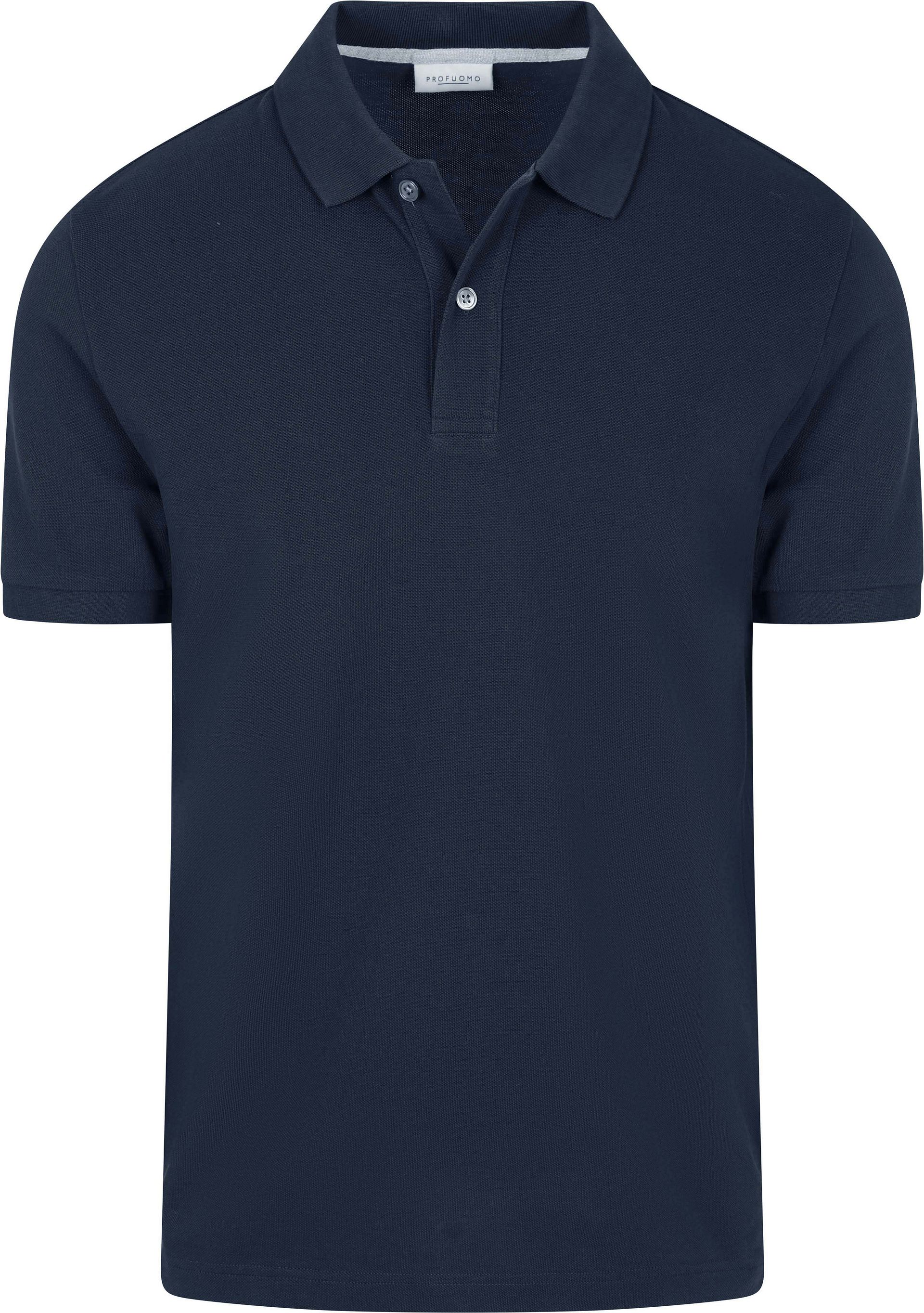 Profuomo Piqué Poloshirt Marinblå Blå Mörkblå Storlek pikéer herr