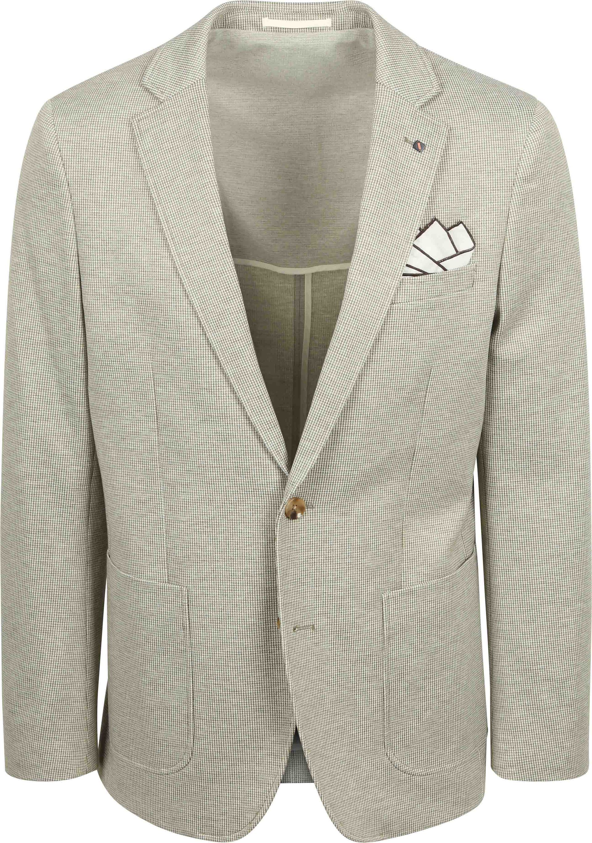 Suitable Kavaj Fame Houndstooth Oliv Grön Storlek herr