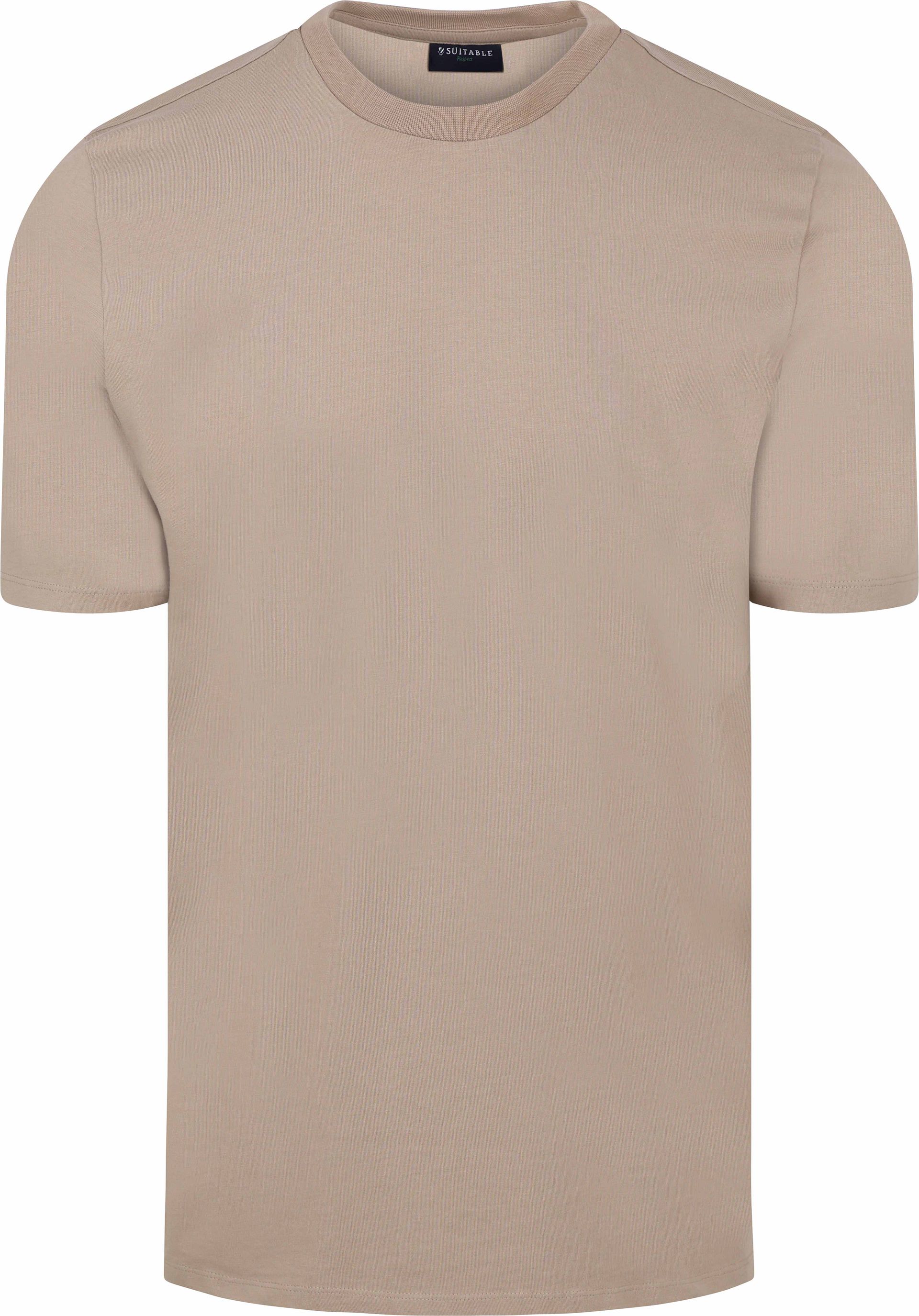 Suitable Respekt-T-shirt Tim Beige Taupe herr