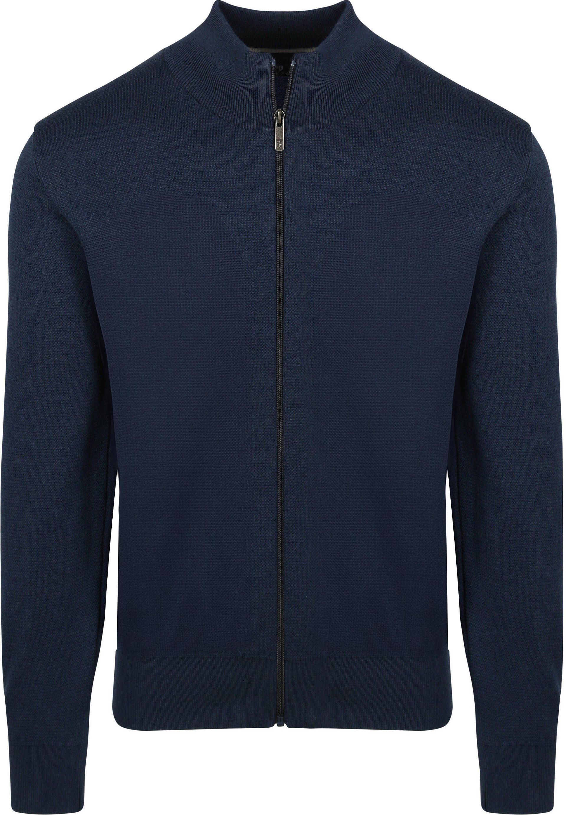 State of Art Halvzip Tröja Structure Navy Blå Mörkblå Storlek herr