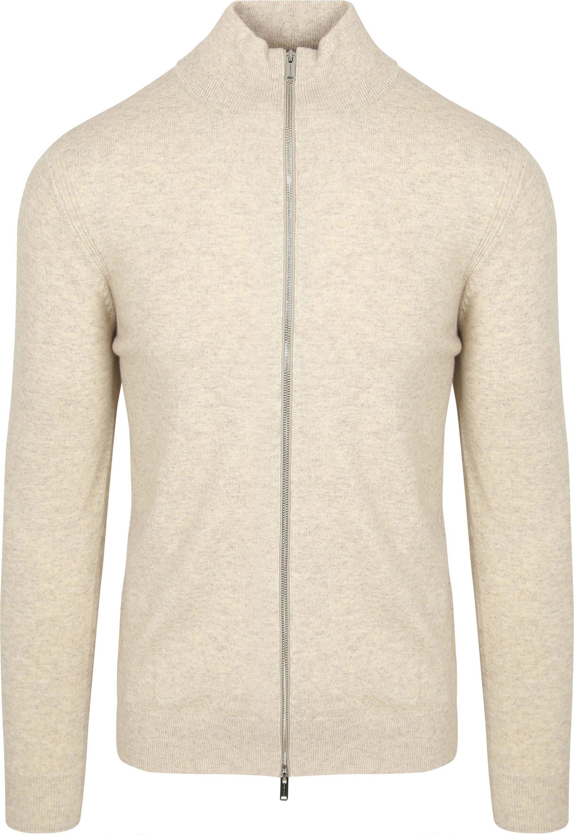 Profuomo Väst Merinoull Ecru Beige Grå Storlek herr