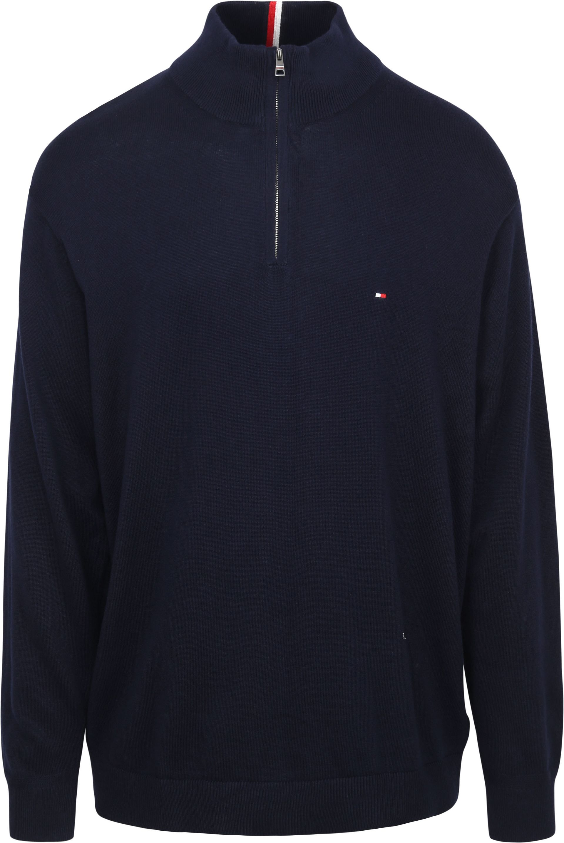TOMMY HILFIGER Big & Tall Half Zip Tröja Marinblå Blå Mörkblå Storlek herr