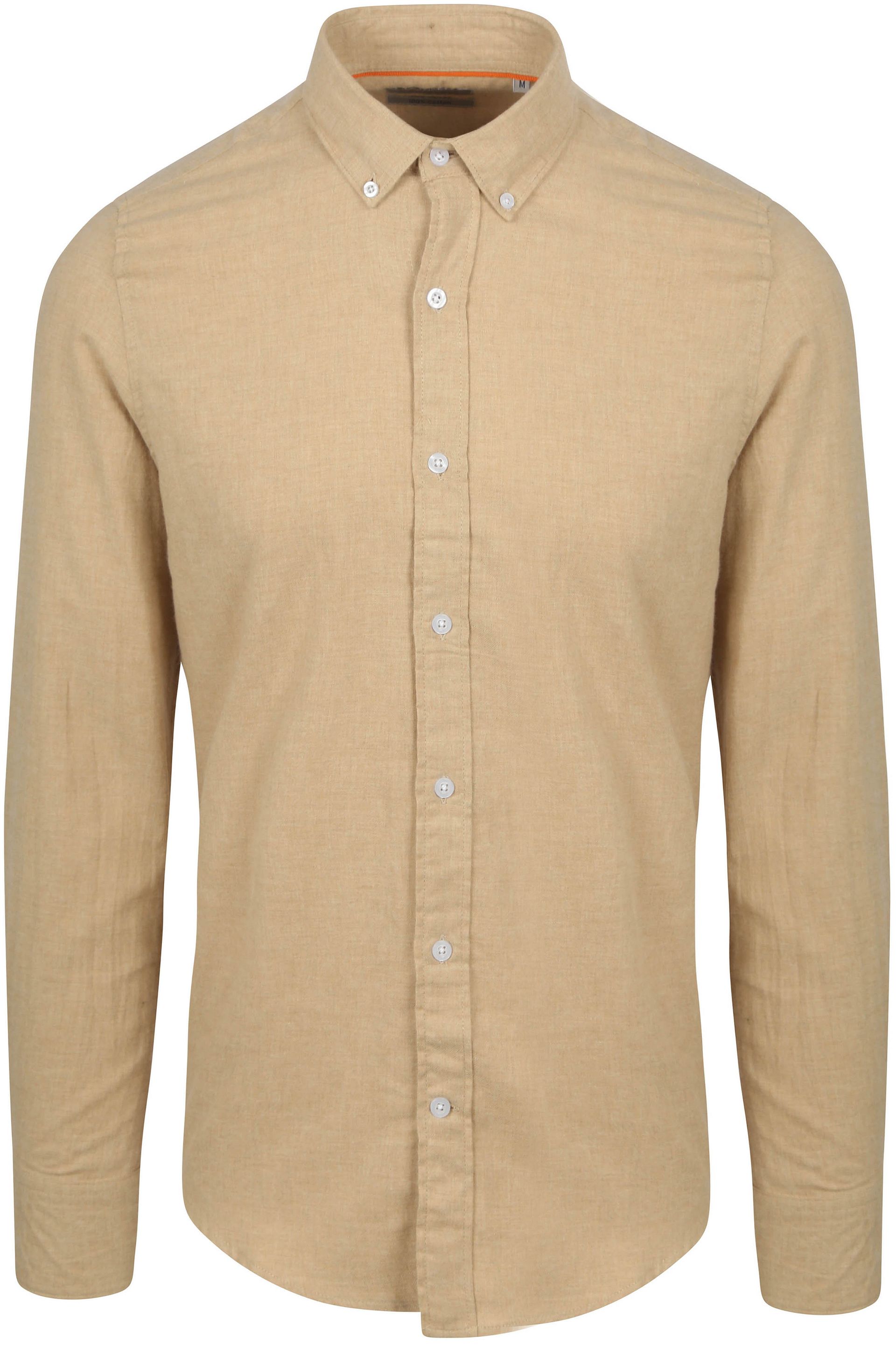 Suitable Flanellskjorta, beige Beige Storlek herr