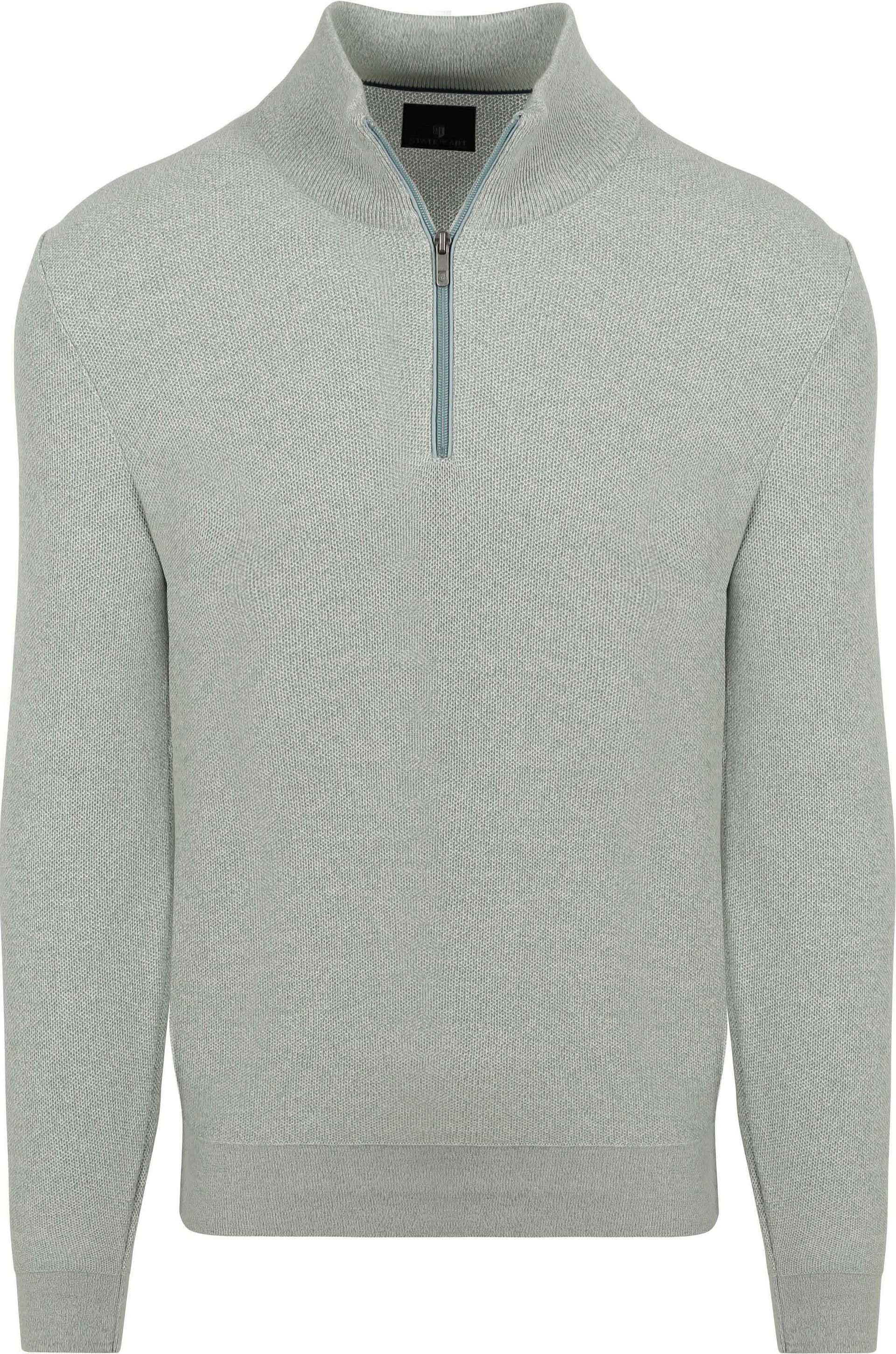 State of Art Half Zip Tröja Melange herr