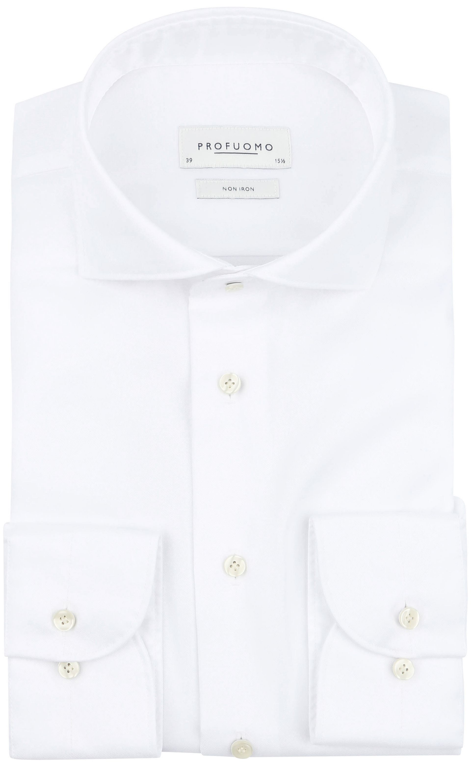 Profuomo Twill Skjorta Vit Storlek herr