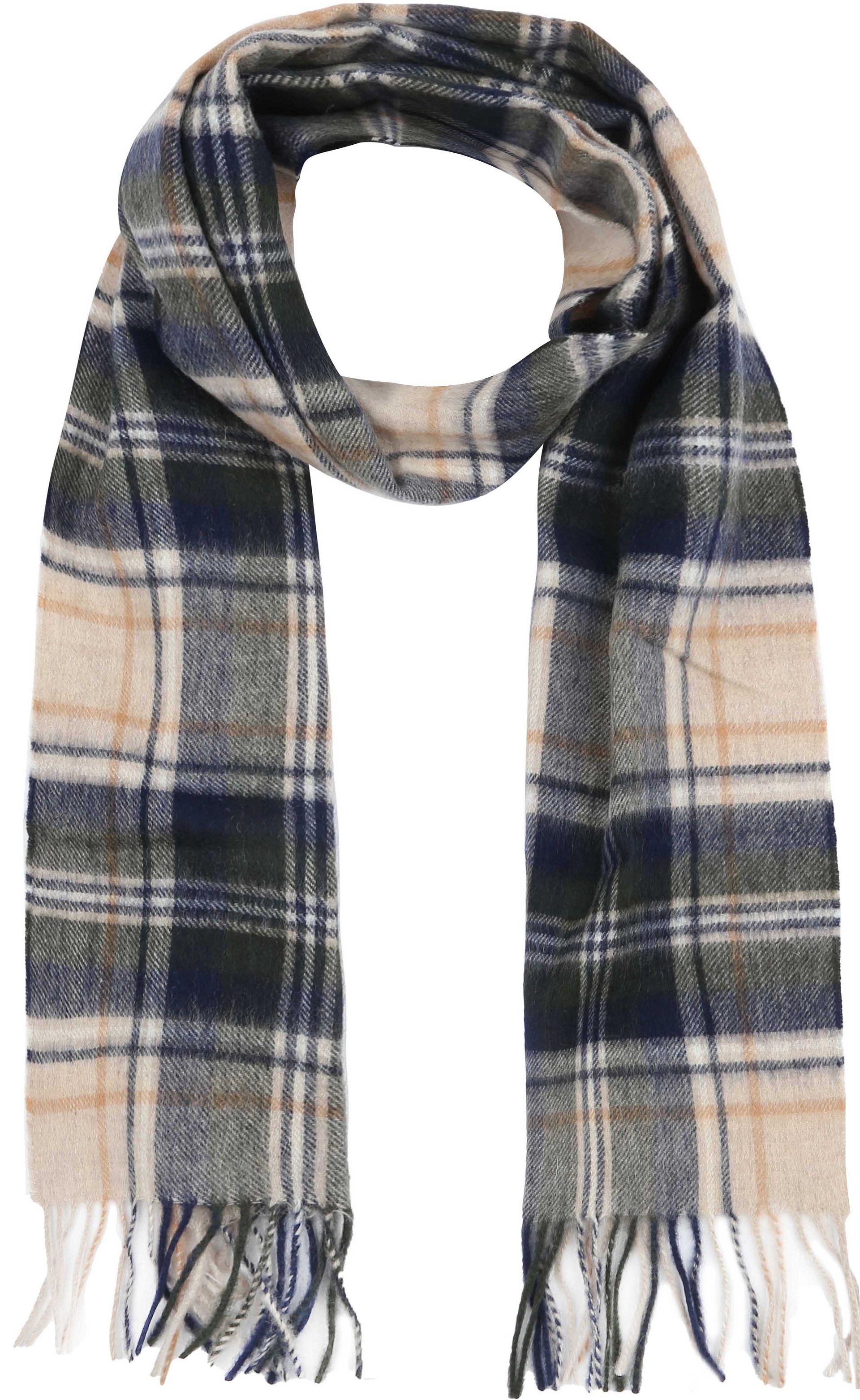 Barbour Halsduk Tartan Ullmix Mångfärgad Beige herr