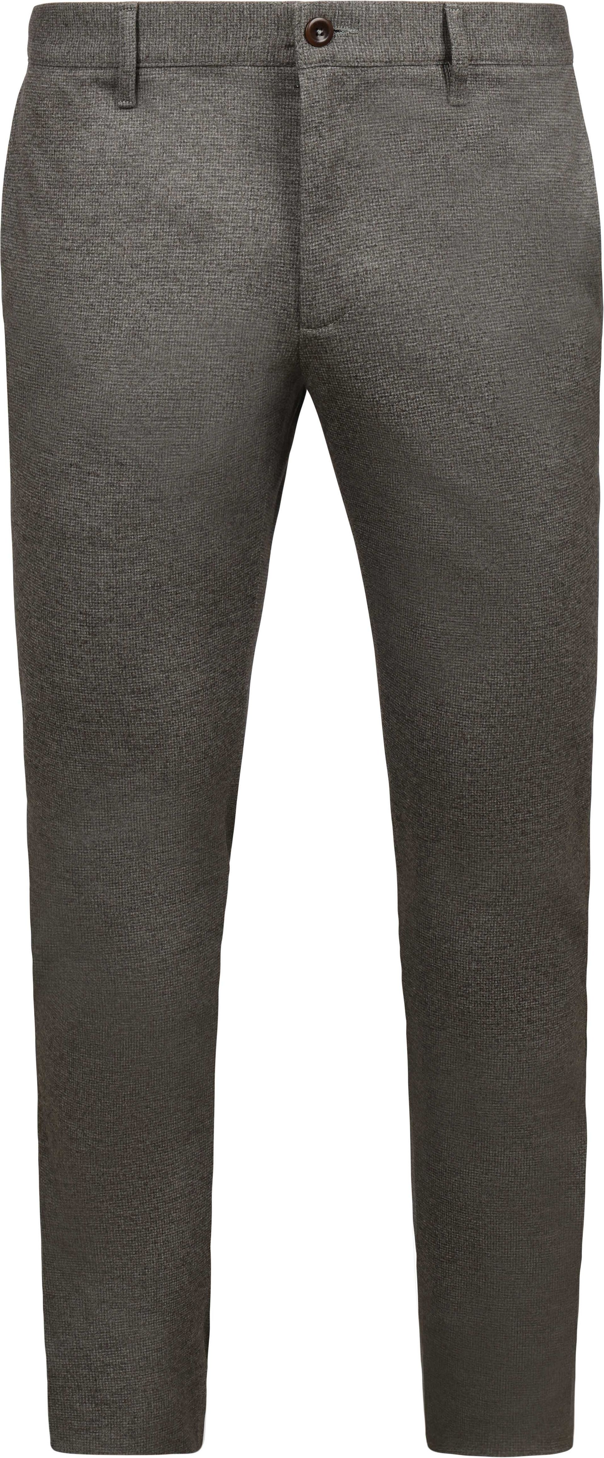 Alberto Rob New Jersey Chino Check Grå Brun Taupe Storlek W 31 L 34 byxor herr