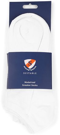 Suitable ankelsokker 6-pak hvid