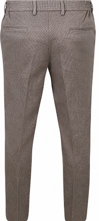 Suitable Pantalon Aiden Pied-de-Poule Tabac