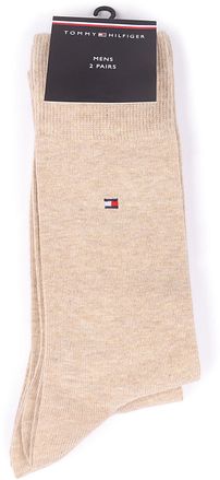 Tommy Hilfiger Classic 2-Pack Sokken Beige