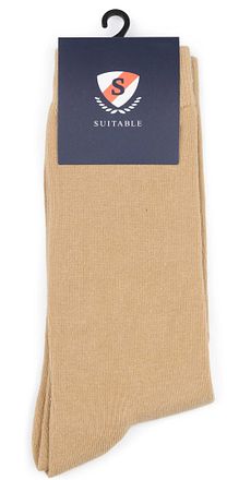 Suitable Chaussettes Organiques Beige 2 pack