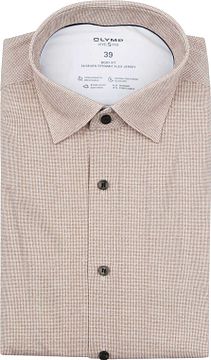 OLYMP Shirt Level 5 24/Seven Pied De Poule Brown Product