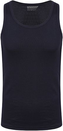 Garage Stretch Basic Singlet Dark Blue