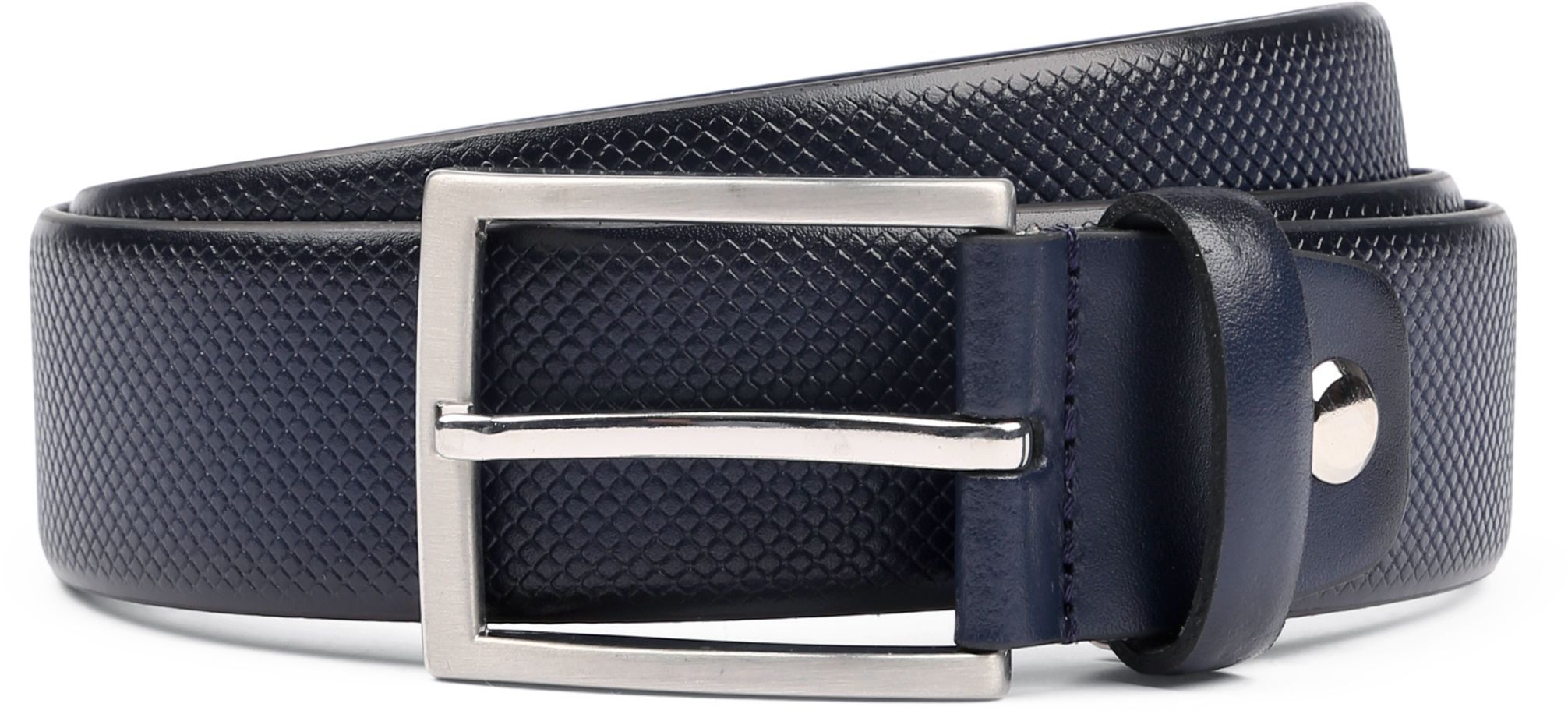 Suitable Riem Structuur Leer Navy 1100392-040 kopen | Suitable