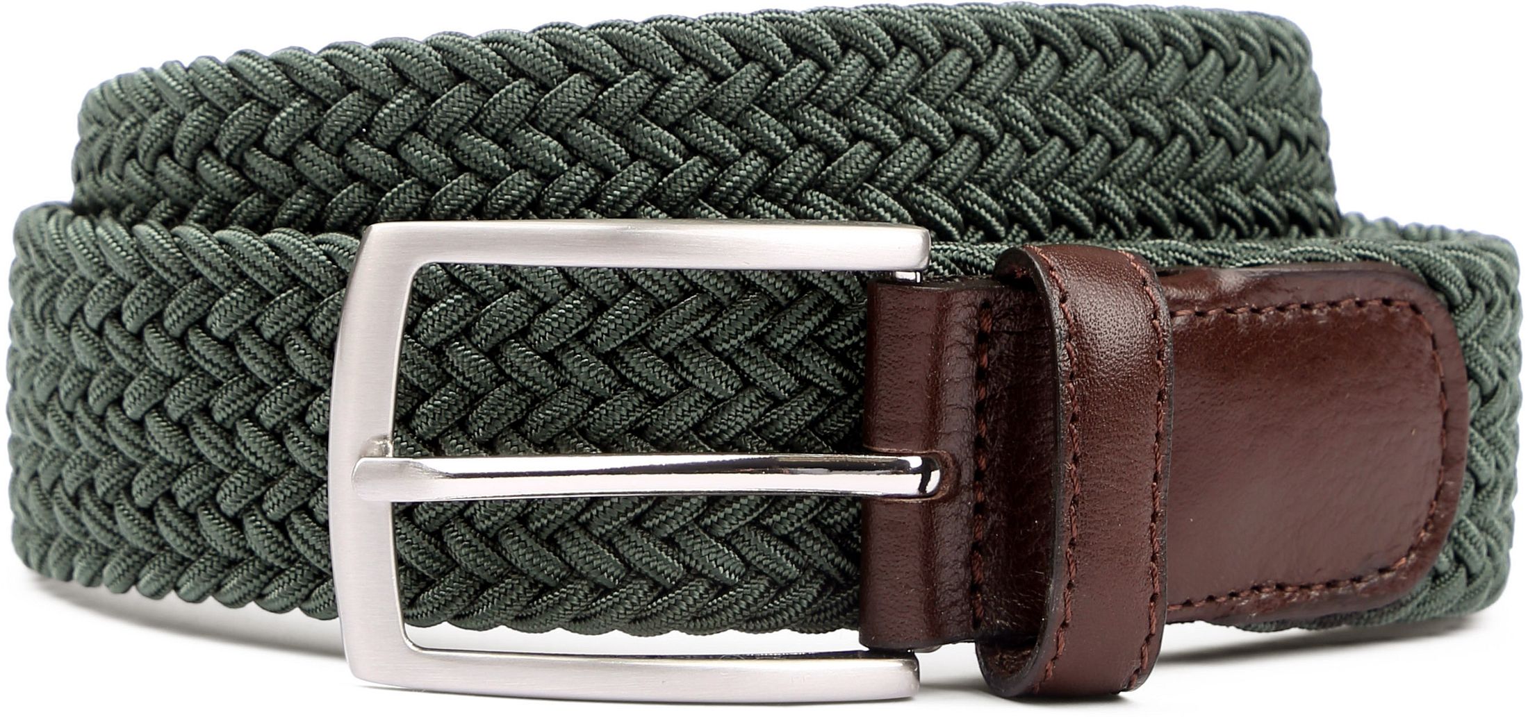 Profuomo Braided Belt Green order online | PP1R100001 | Suitable Norway