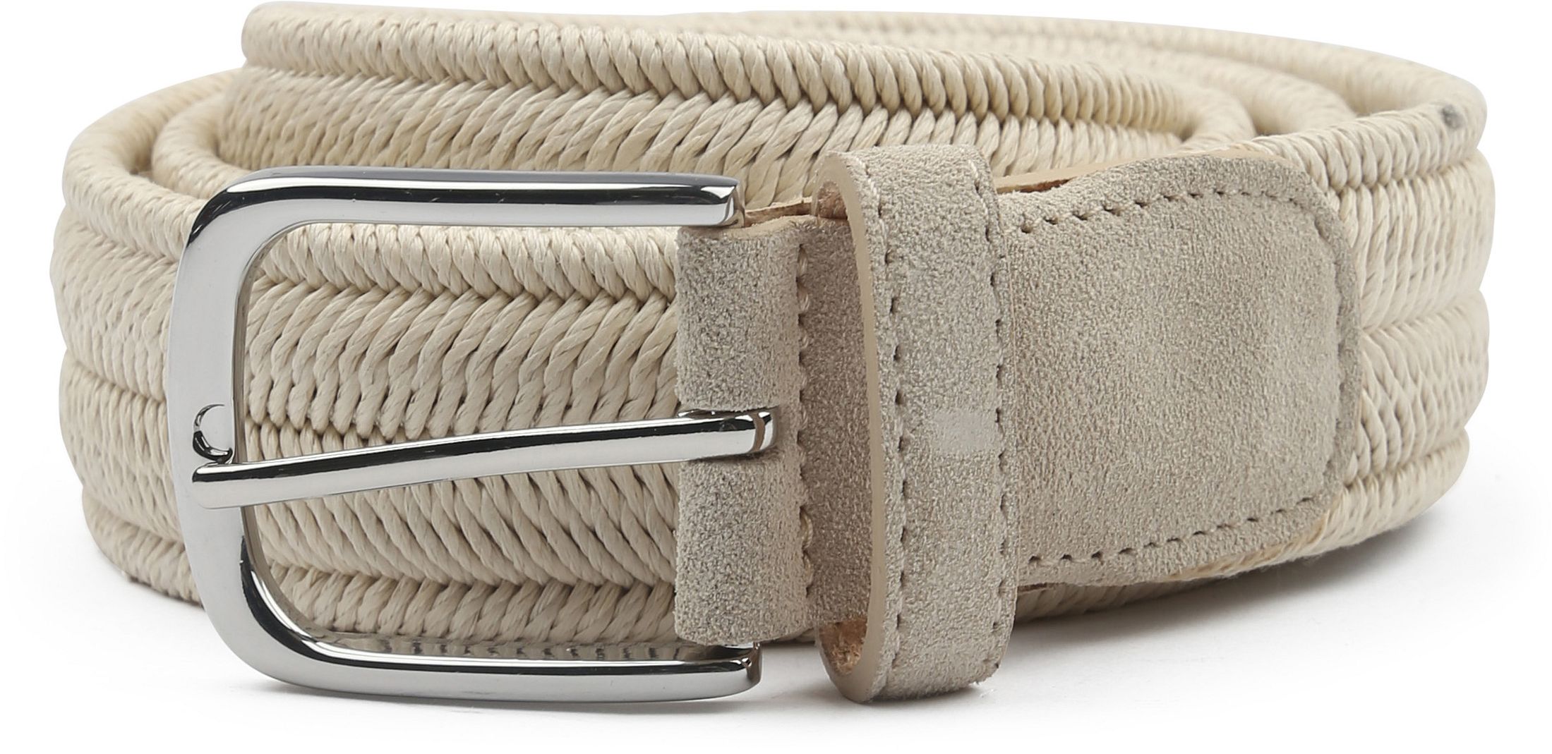 Profuomo Waxed Braided Belt Ecru PP2R00008B-F order online | Suitable