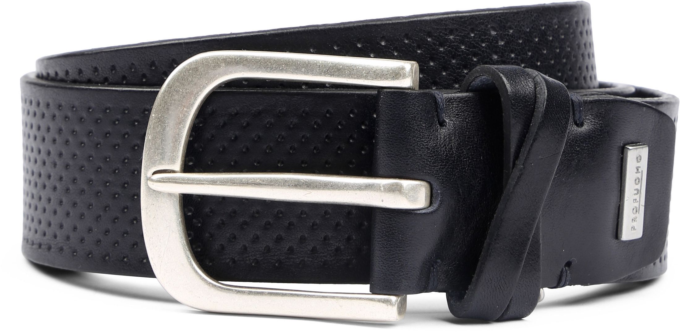 Profuomo Leather Belt Roma Navy PP3R00010
