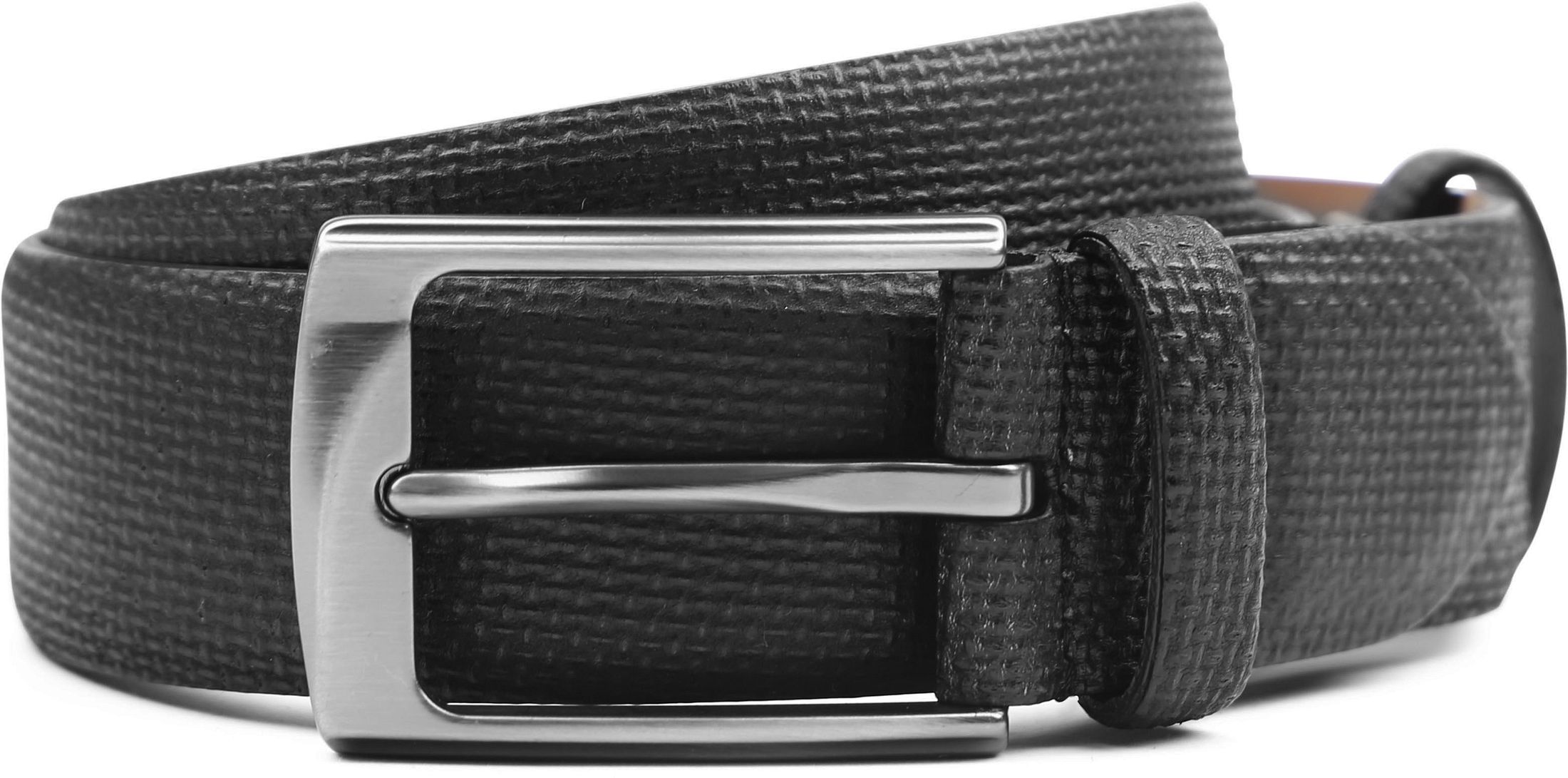 Suitable Leder Gürtel Print Schwarz 7674-108-S01-R Zwart kaufen | Suitable