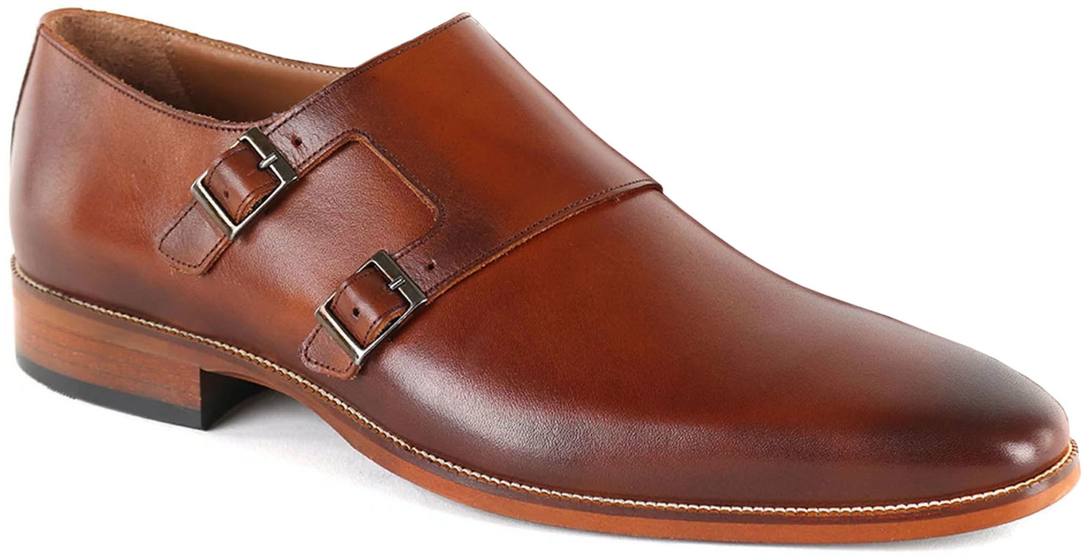 Suitable CognacLeder Schuh Doppel Strap 4731-108-01-STB kaufen | Suitable