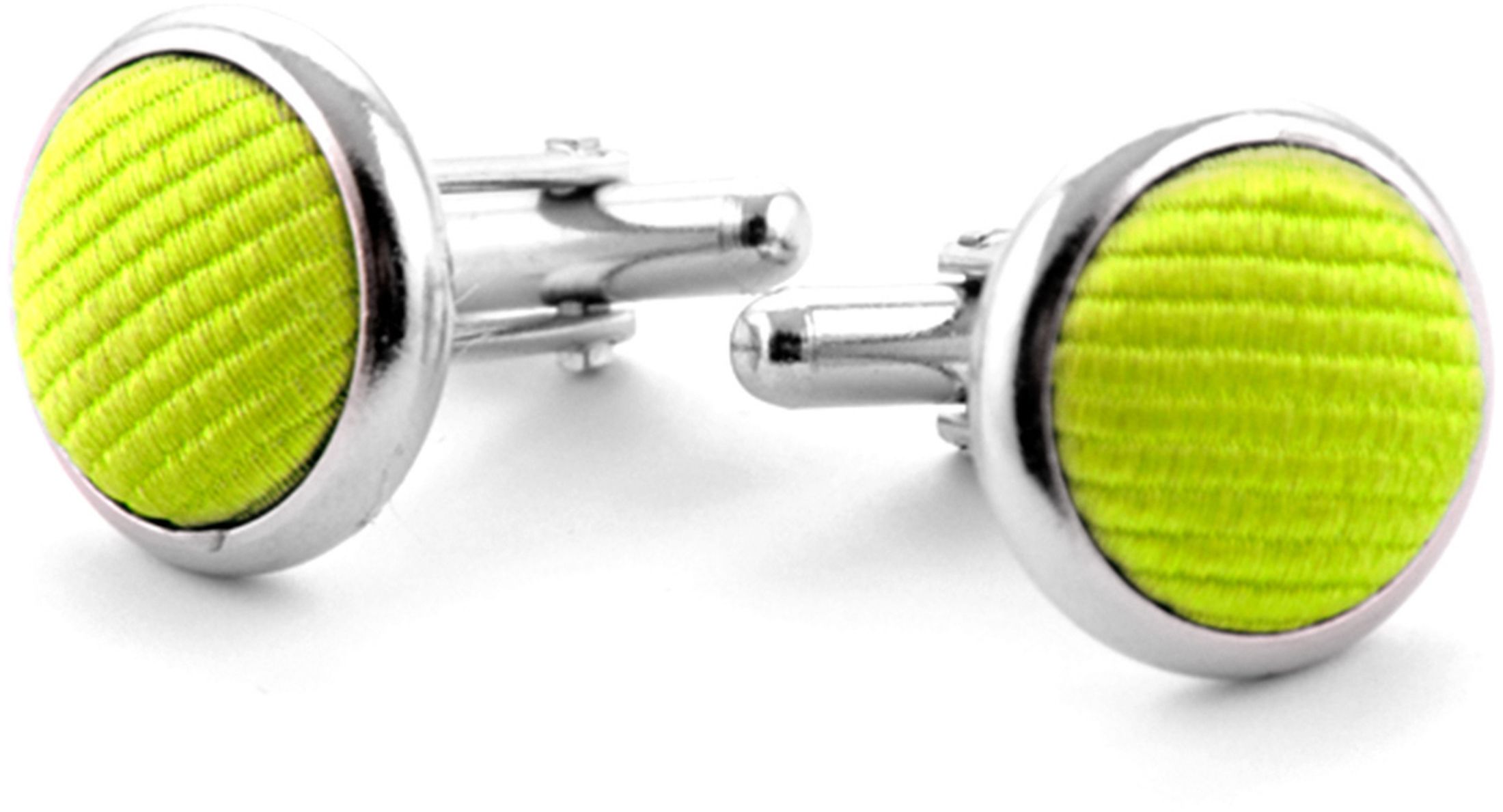 Silk Cufflinks Lime Green F04 91007M04A