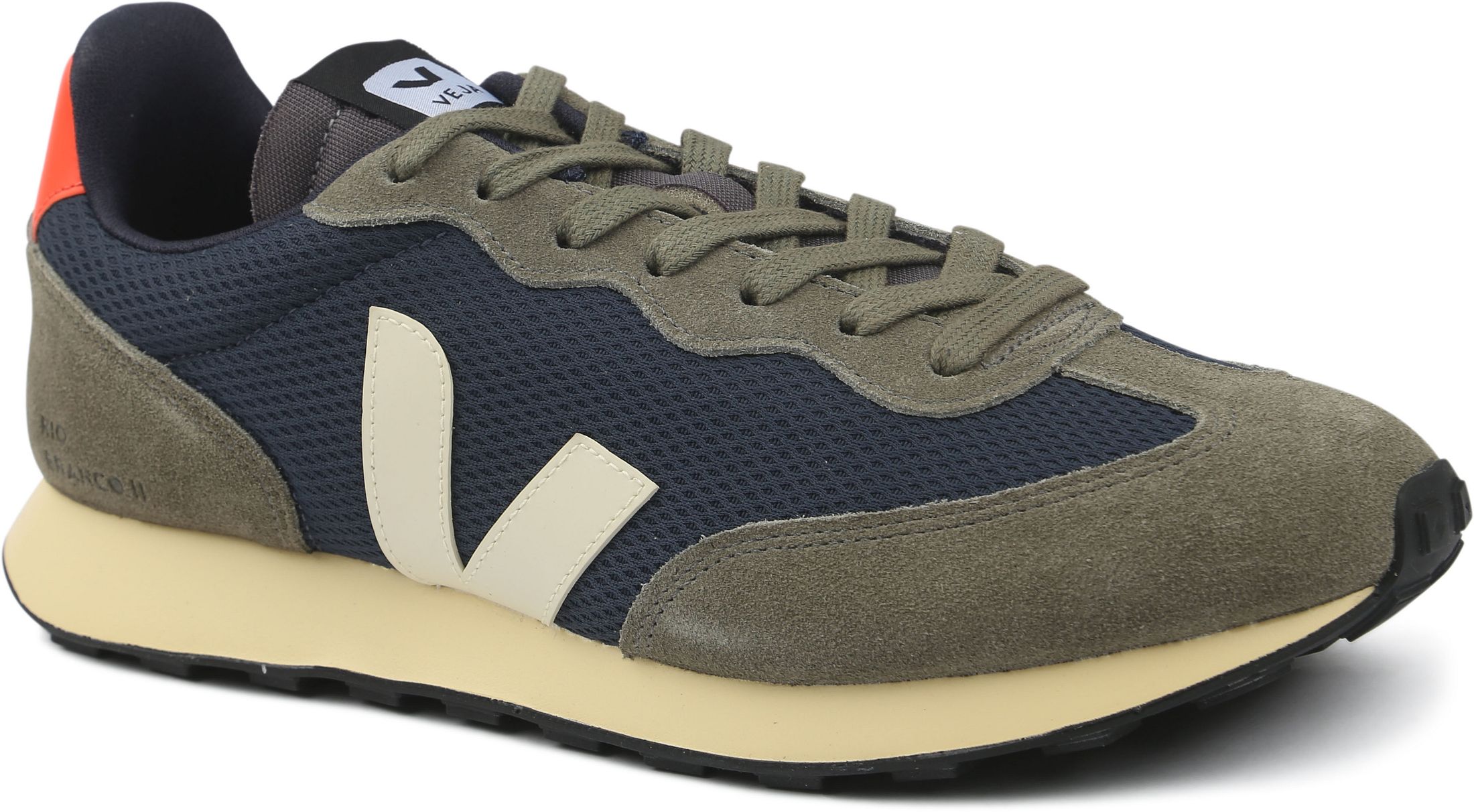 Veja Joggesko Rio Branco Blå Grønn RO1820822-Orange Fluo