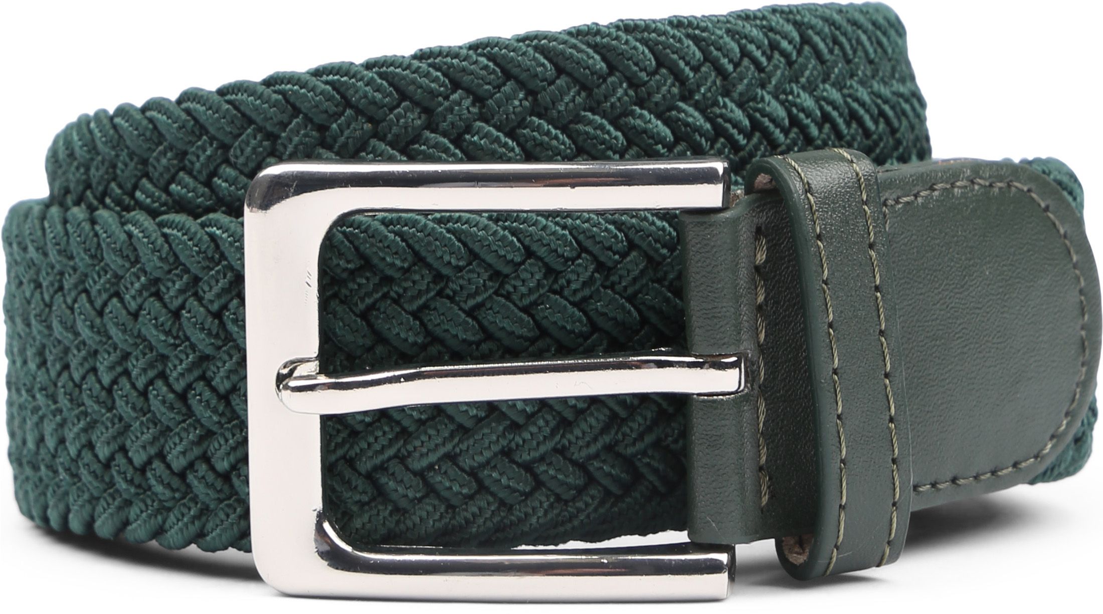 Suitable Ceinture tissée Vert Foncé commander en ligne | Riem Elastiek 3 Donkergroen | Suitable Luxembourg