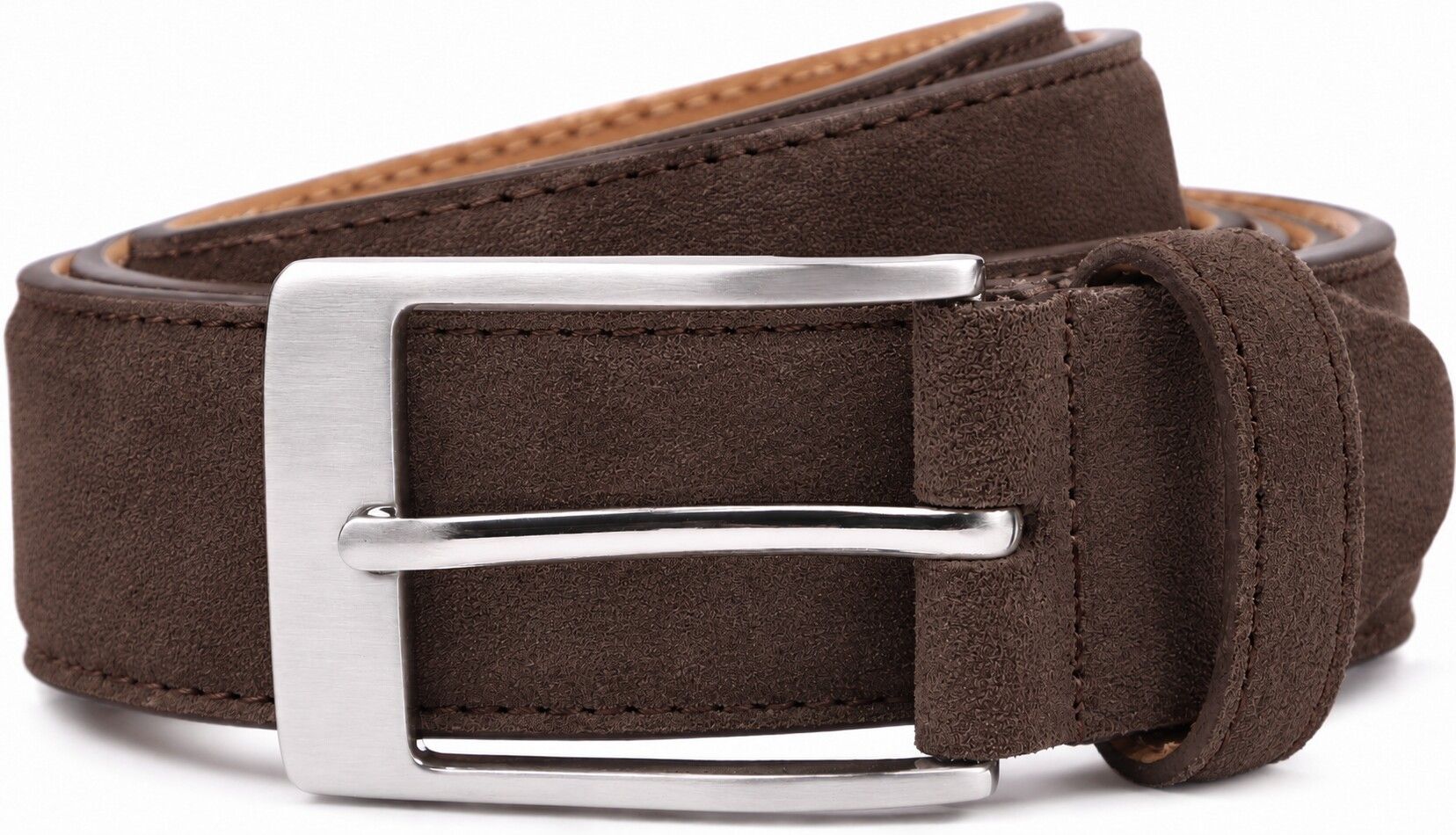 Suitable Belt Suede Leather Brown order online | 1107331-023 | Suitable Finland