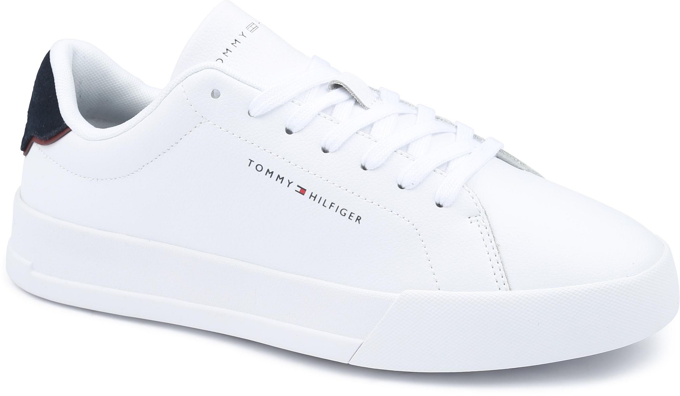 Køb Tommy Hilfiger Sneaker i hvidt læder FM0FM05367-0LD | Suitable