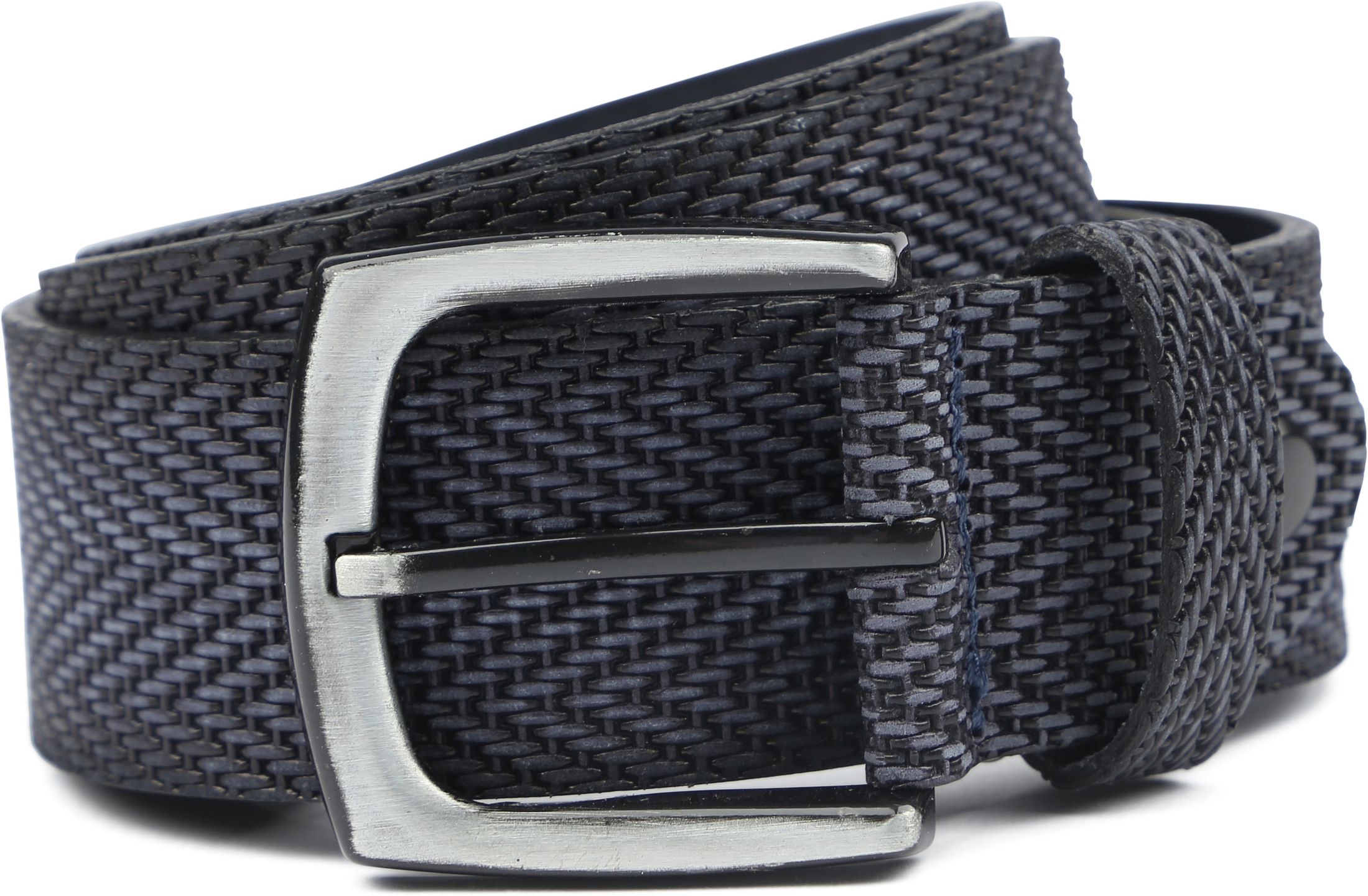 Suitable Riem Structuur Leer Navy  1100465.040 kopen | Suitable