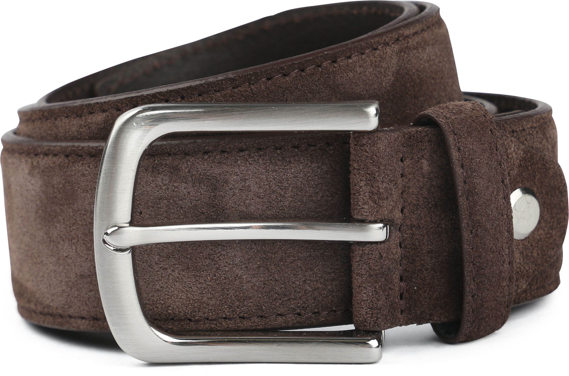 Suitable Belte i Semsket Skinn i Brun 1107334-023