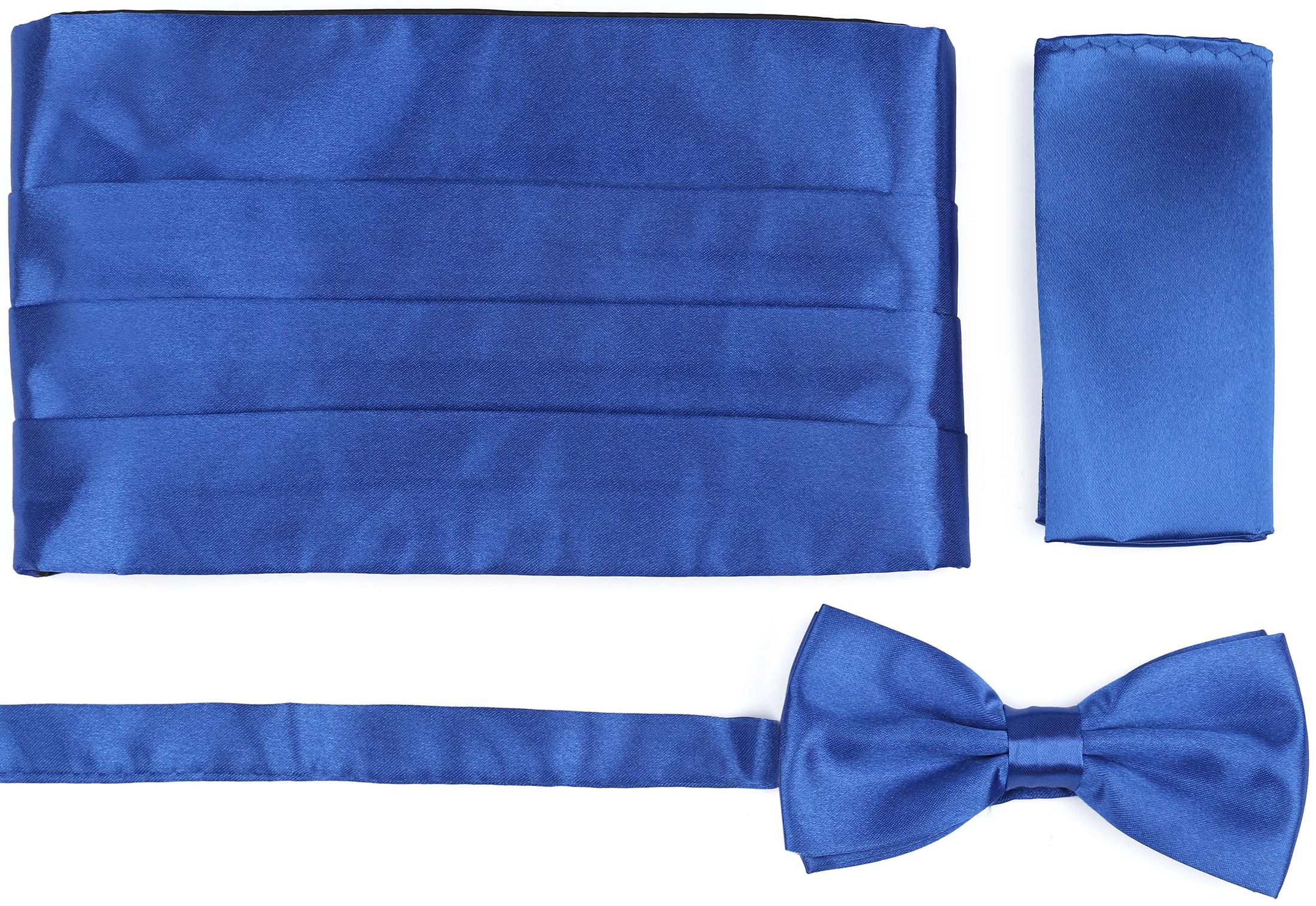 Suitable Set Kummerbund Flieg Einstecktuch Kobaltblau kaufen | Cumberbandset Cobalt | Suitable