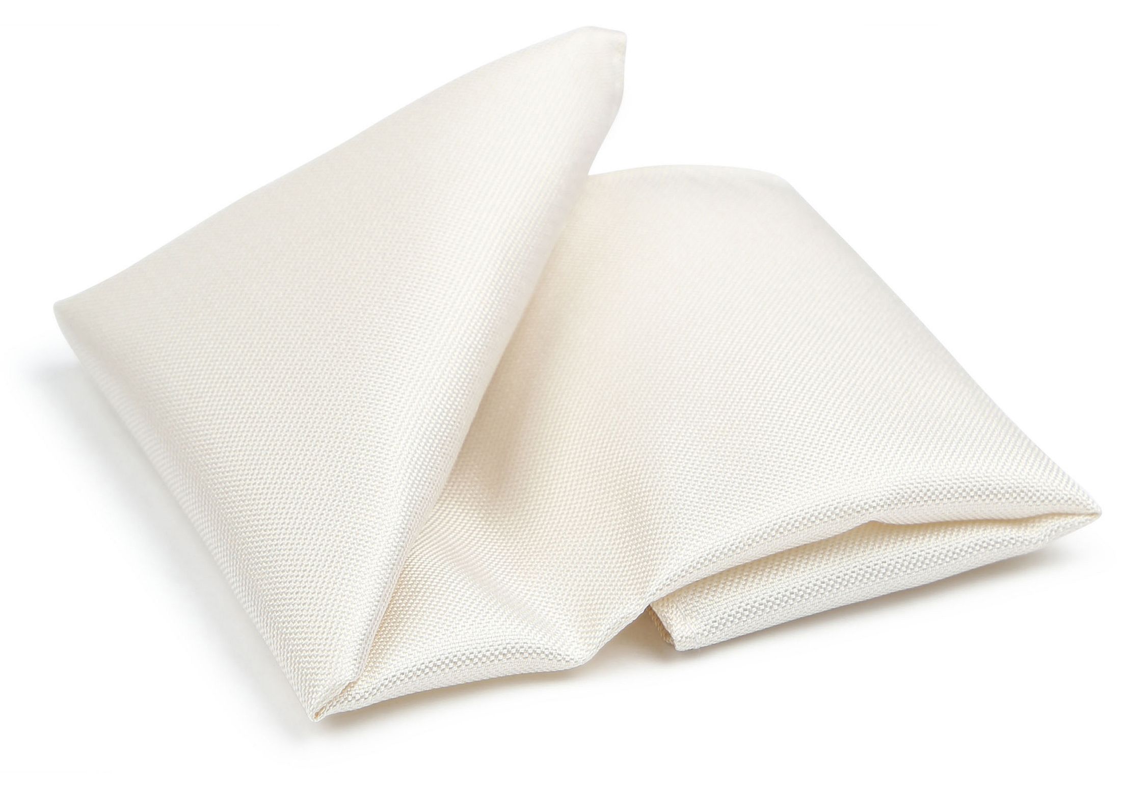 Passende Silkelommetørkle Off White POMIOX-02