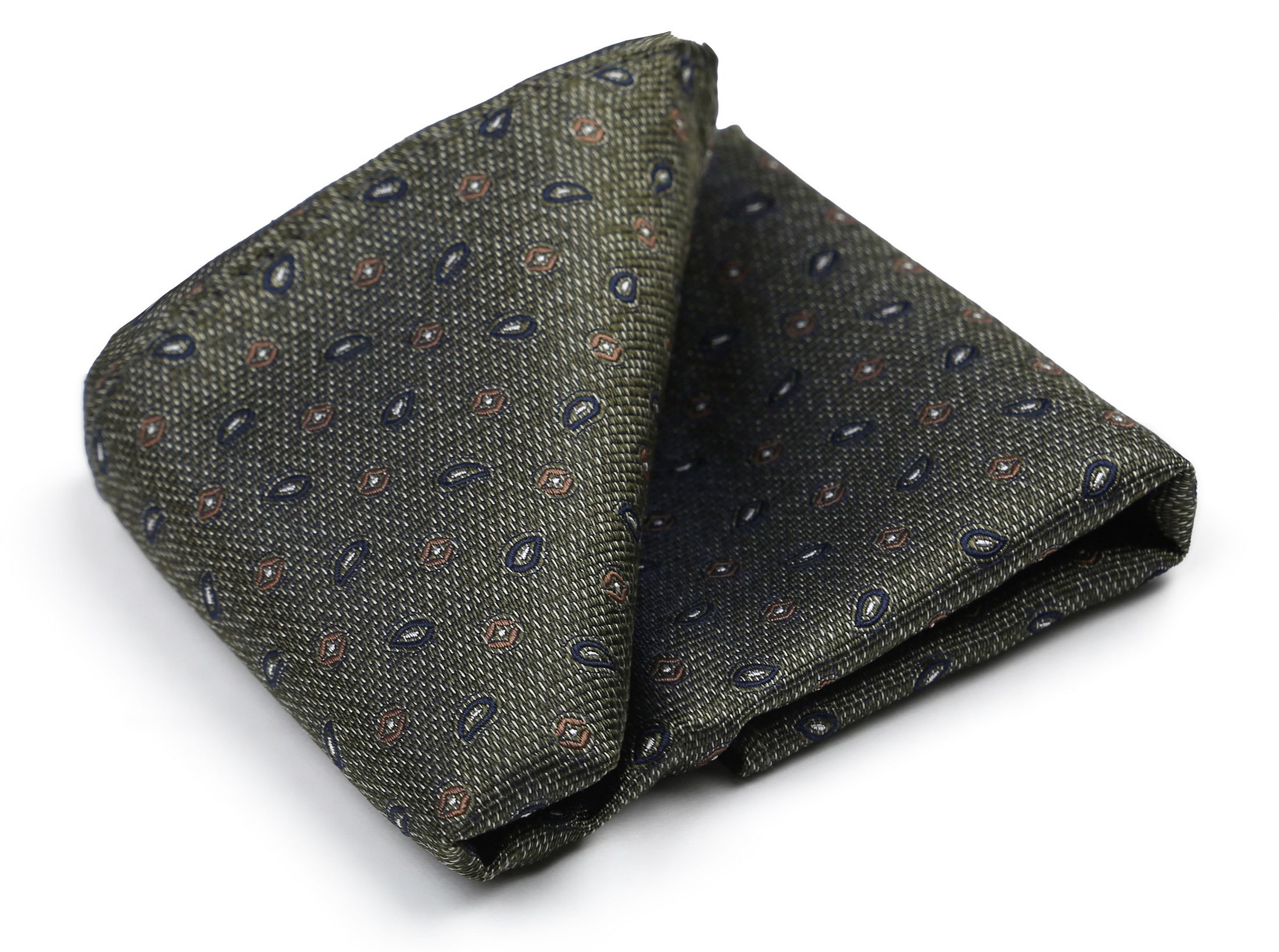 Suitable Zijde Pochet Small Paisley Olive kopen | Suitable