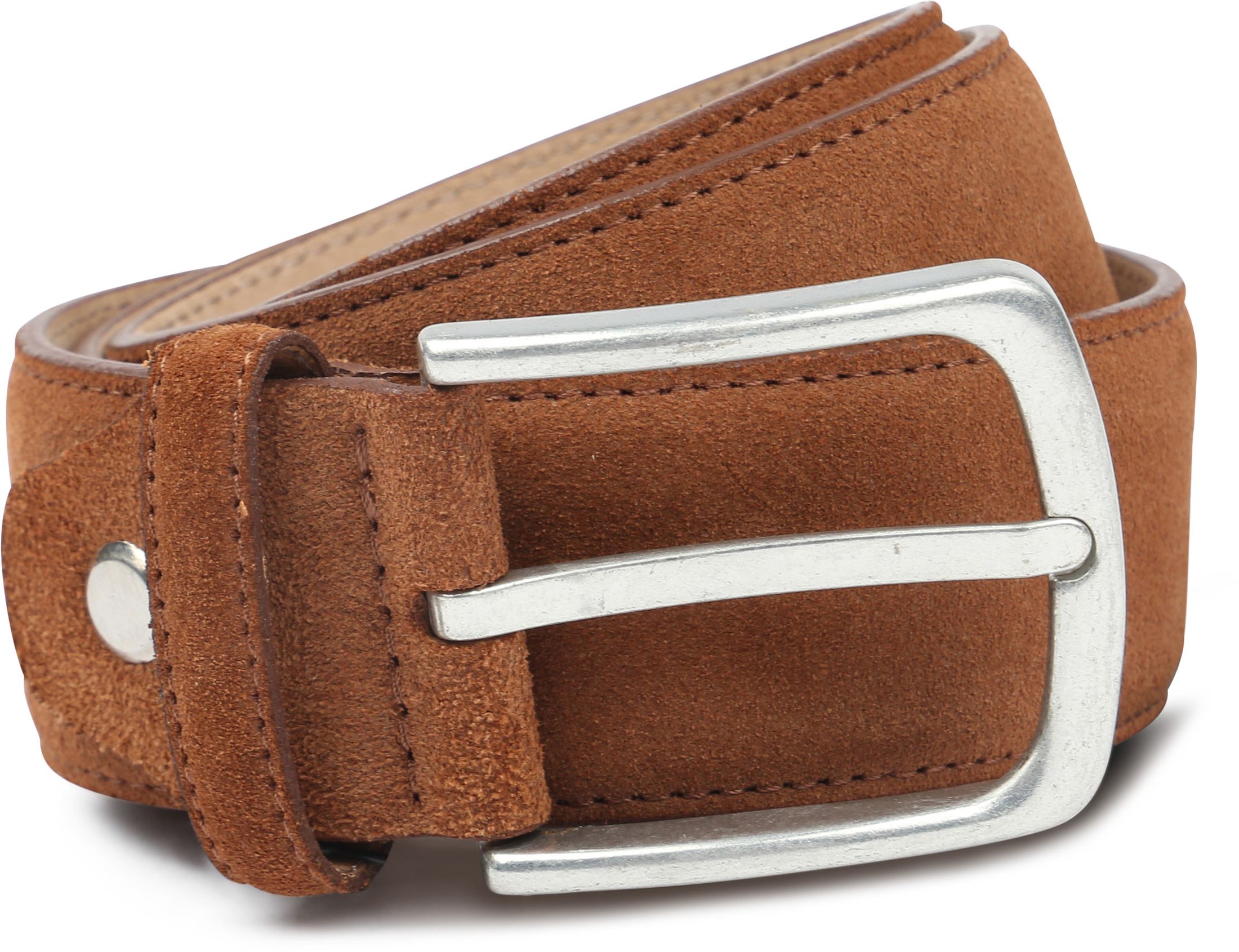 Køb Suitable Bælte i Suede Læder Cognac LIN120.180.01-Cognac | Suitable