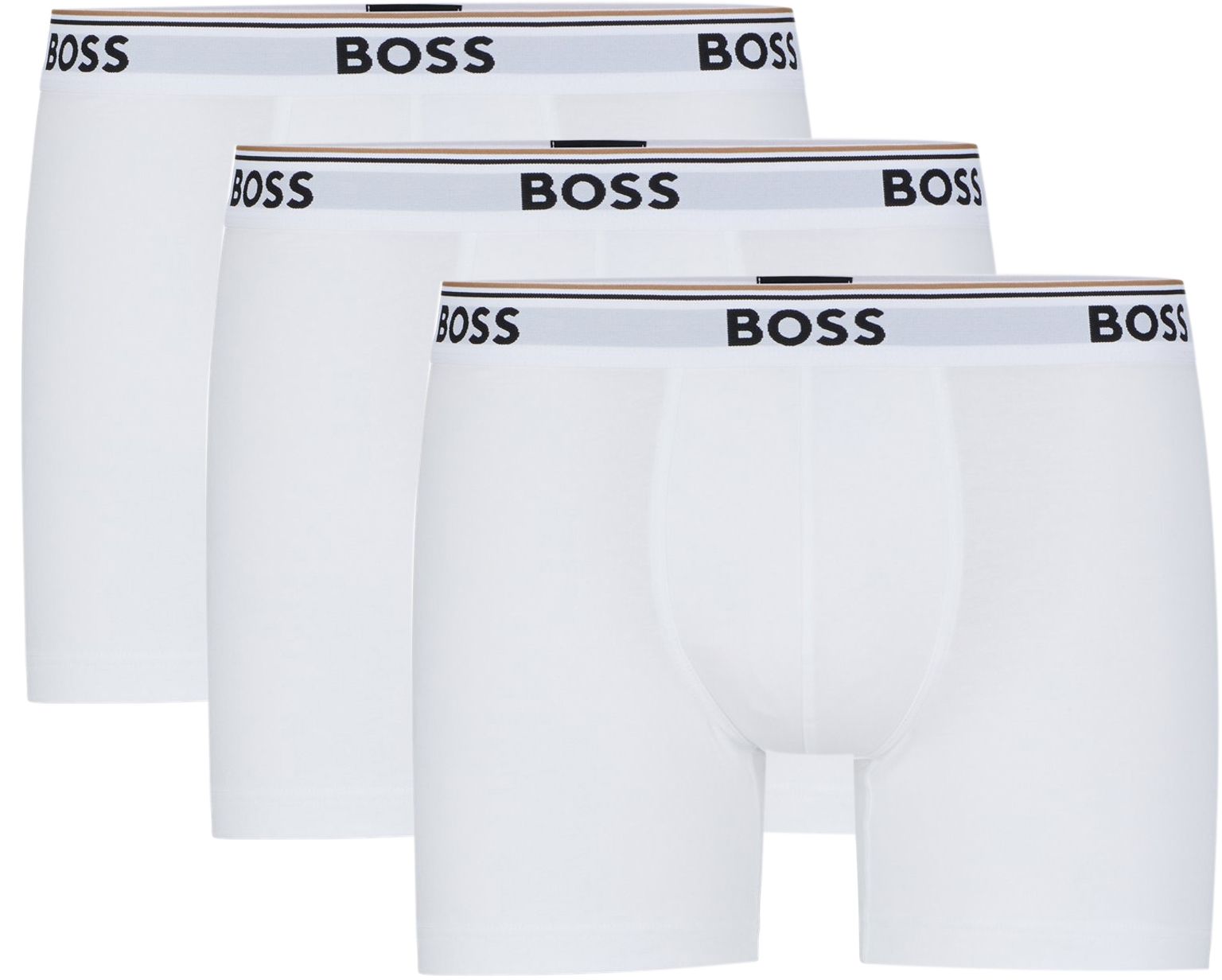 BOSS Boxershorts Power 3-Pack Hvit Størrelse S
