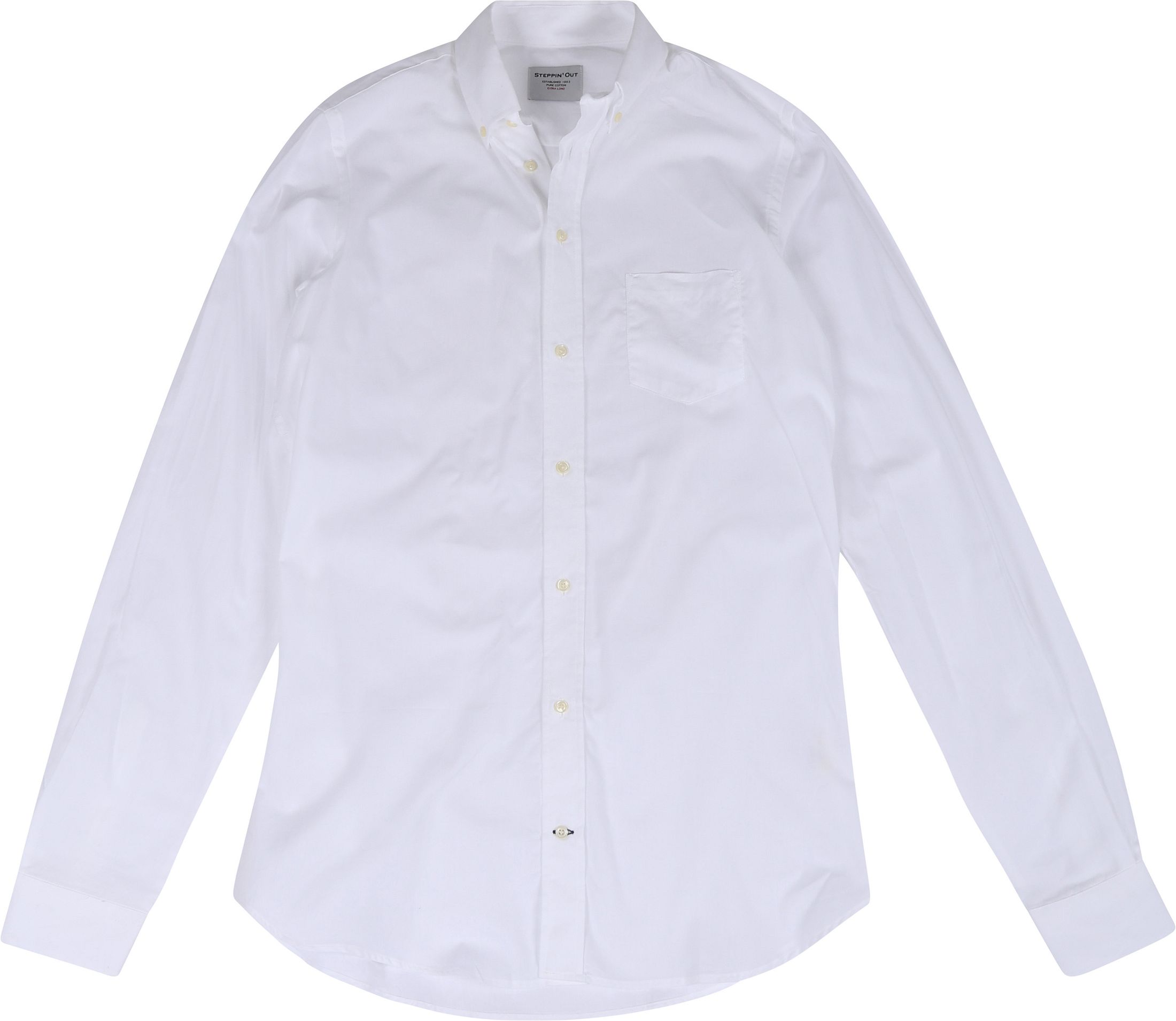 Steppin' Out Extra Long Sleeves fine Oxford Overhemd SM231.6001.20-White kopen | Suitable
